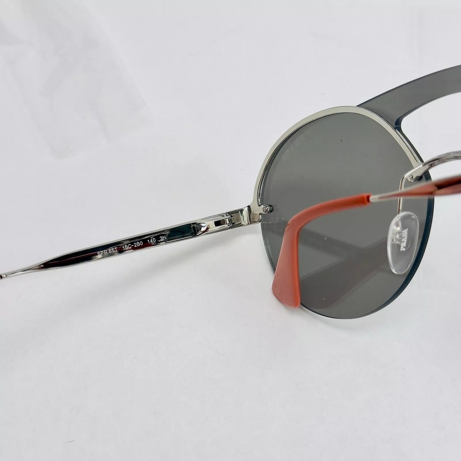 Prada PRADA CINEMA ROUND Sunglasses 65T Silver Unisex PR65TS Size ONE SIZE - 7 Thumbnail