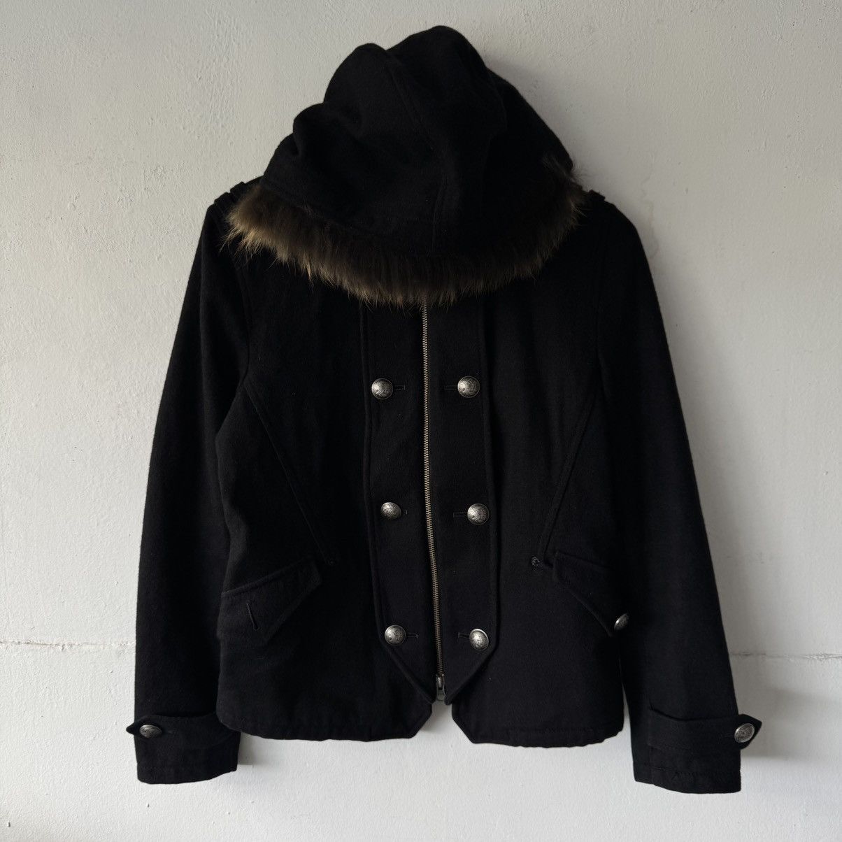 2000s PPFM Gimmick Napoleon Fur Wool Jacket