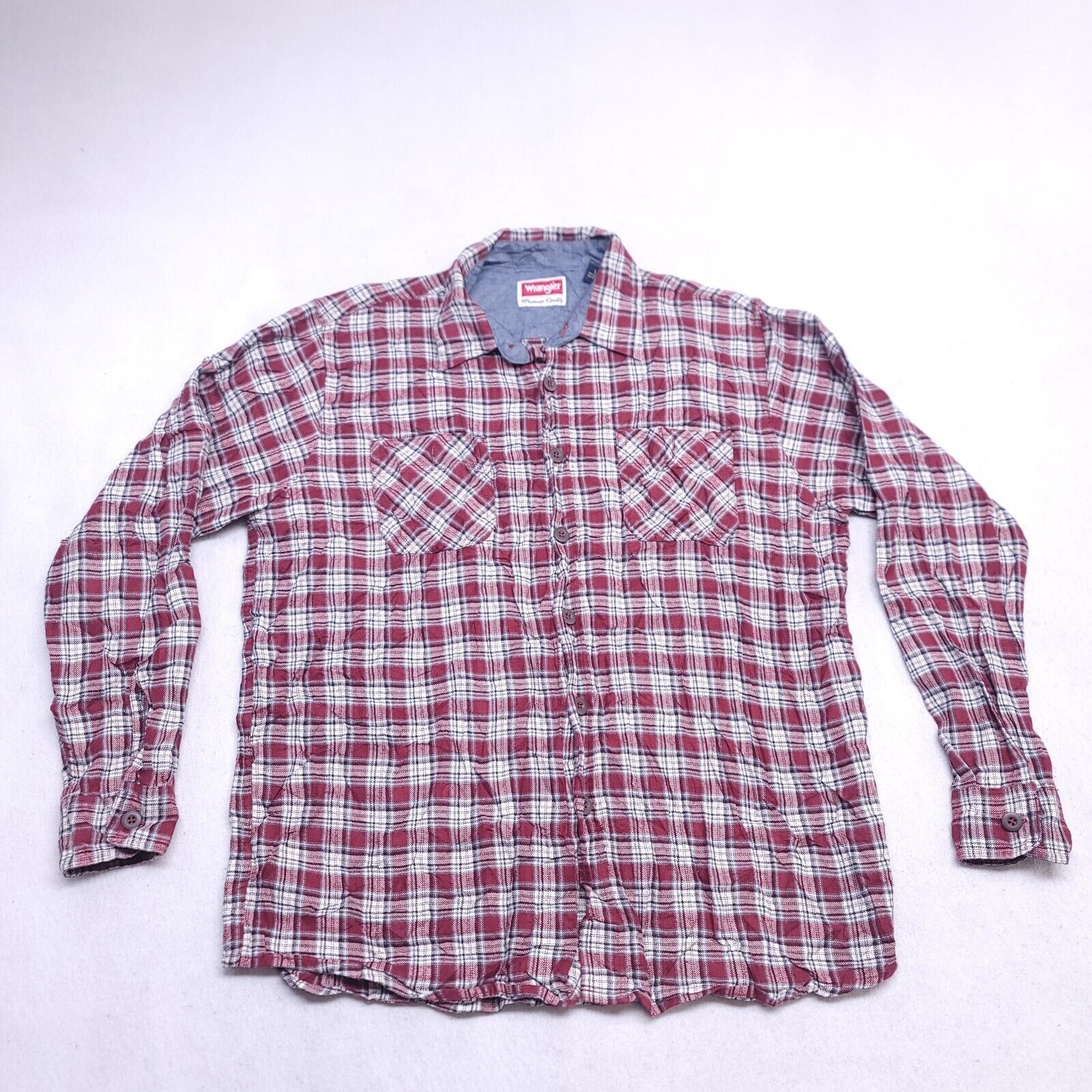 Wrangler Wrangler Tartan Flannel Shirt Mens Size Large L Red White Size US L / EU 52-54 / 3 - 2 Thumbnail