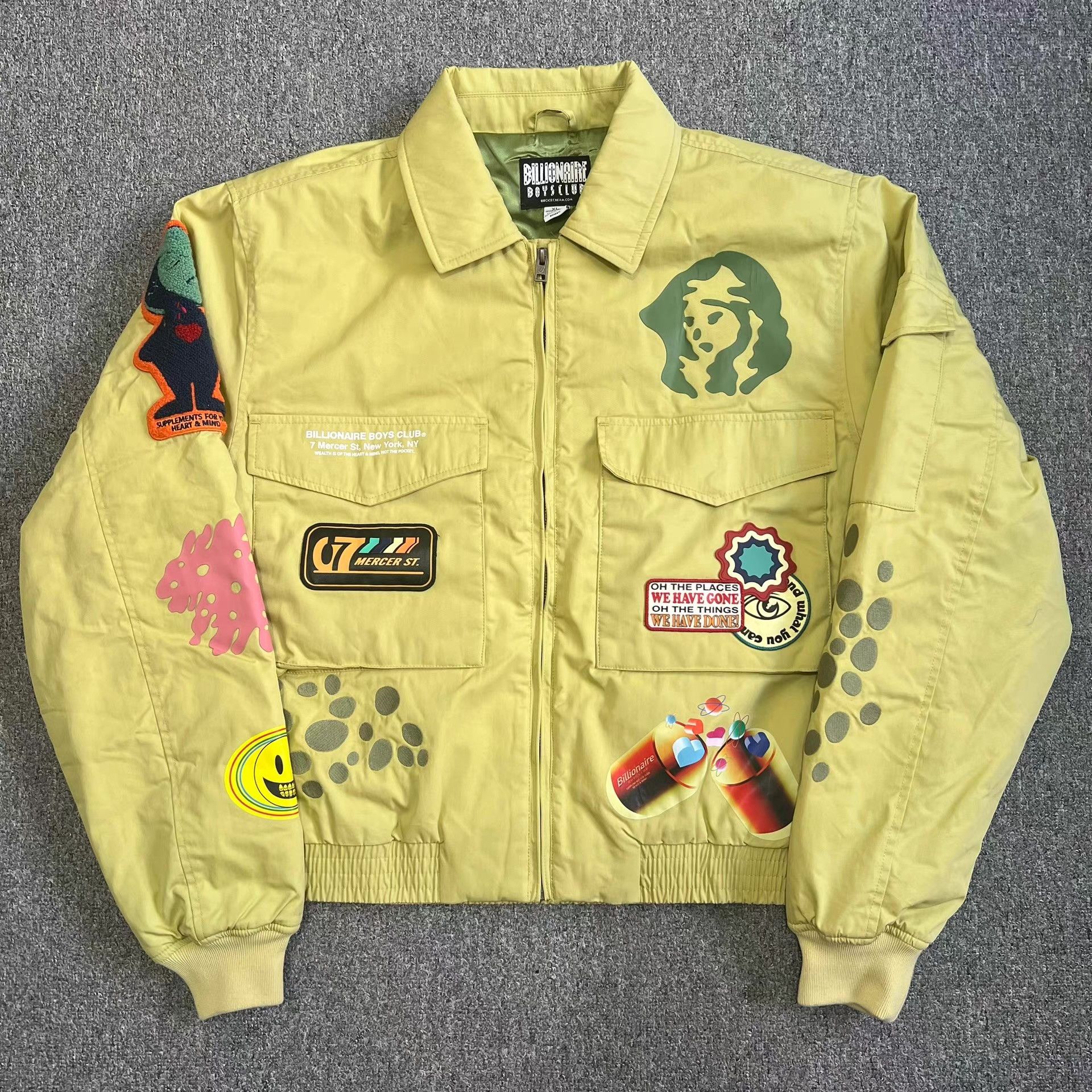 Billionaire Boys Club BBCEmbroideredRetroAstronautHeadZip-UpCottonPaddedJacket Q7 Size US XL / EU 56 / 4 - 1 Thumbnail
