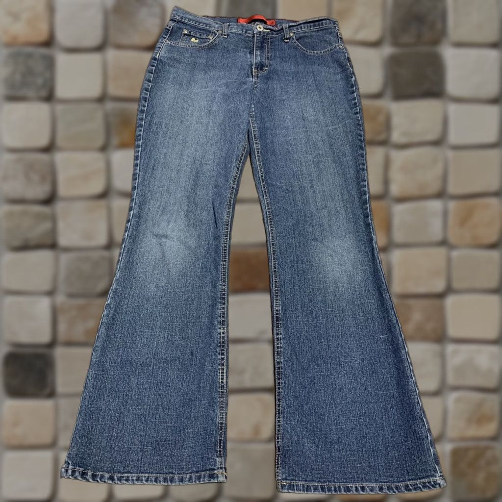 Gloria Vanderbilt Gloria Vanderbilt Womens Jeans Size 10 Short Corto Court Stretch 32 x 30 Blue Denim Straight Pants Womens Size 32" / US 10 / IT 46 - 1 Thumbnail