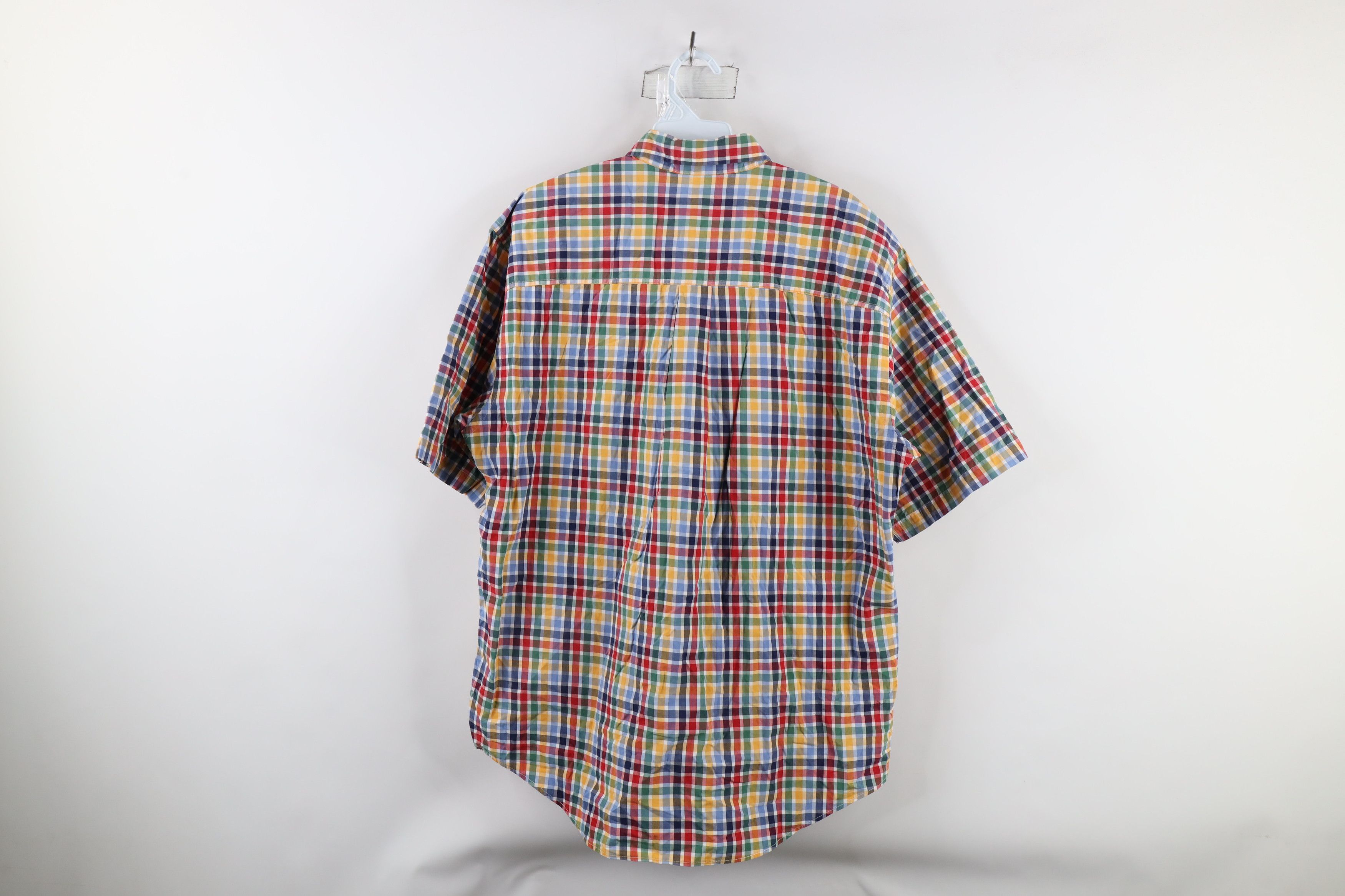 Lands' End × Vintage Vintage Lands End Plaid Short Sleeve Button Down Shirt Size US M / EU 48-50 / 2 - 8 Thumbnail