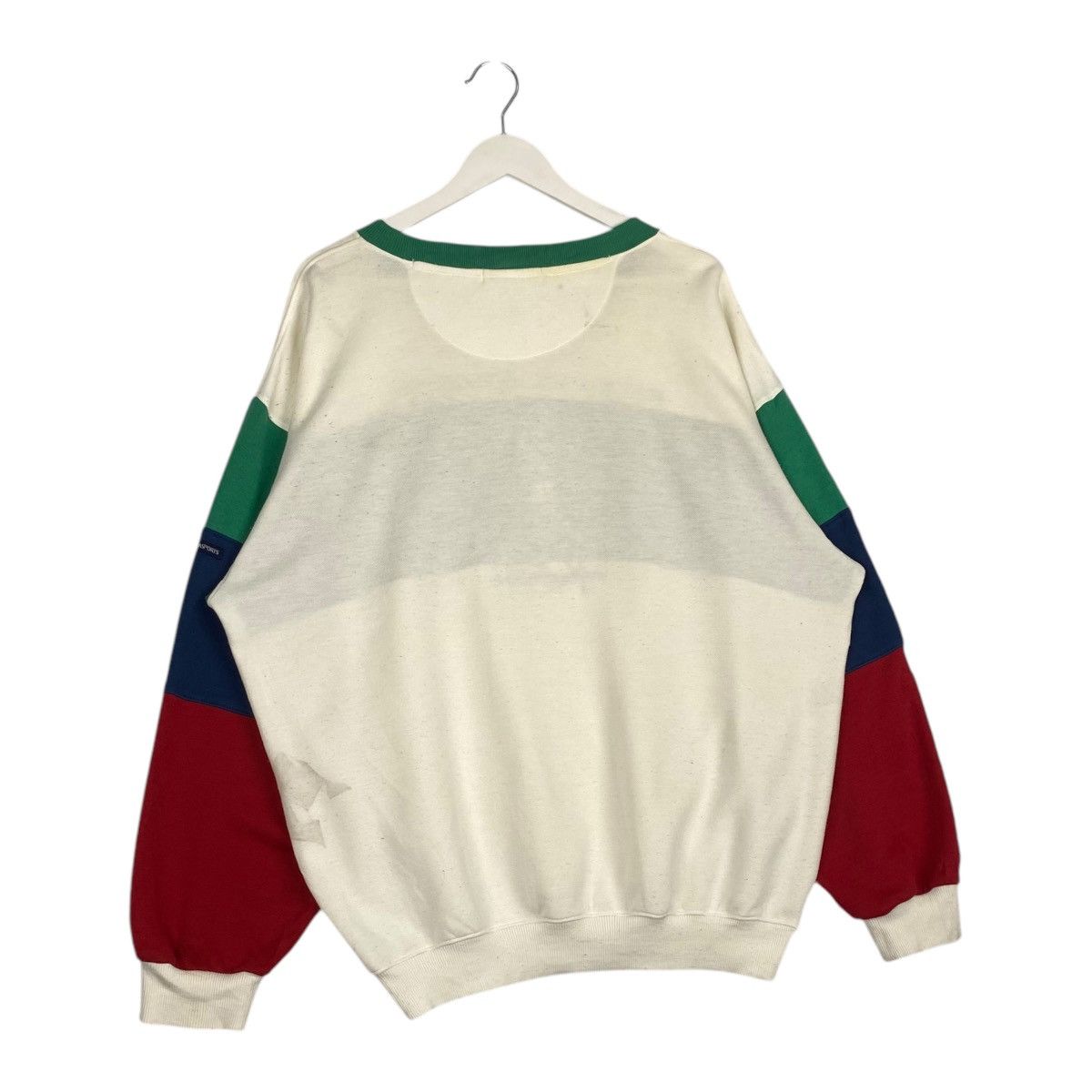 Designer × Vintage Vintage Kma Sports Crewneck Sweatshirt White/Navy Blue Size US L / EU 52-54 / 3 - 10 Thumbnail