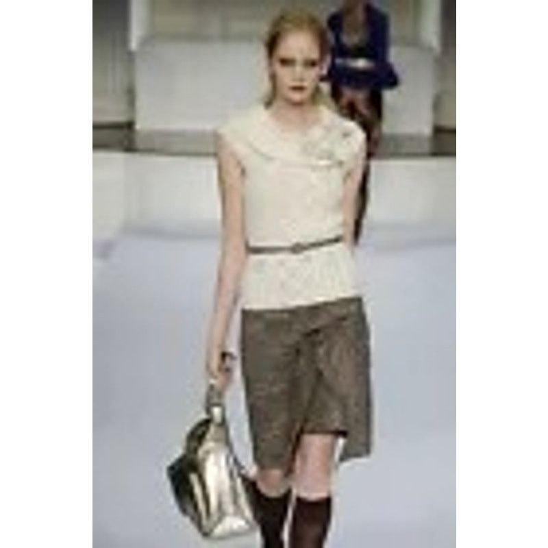 Oscar De La Renta Oscar de la Renta Black White Knee Length Pencil Skirt Size 30" / US 8 / IT 44 - 1 Thumbnail