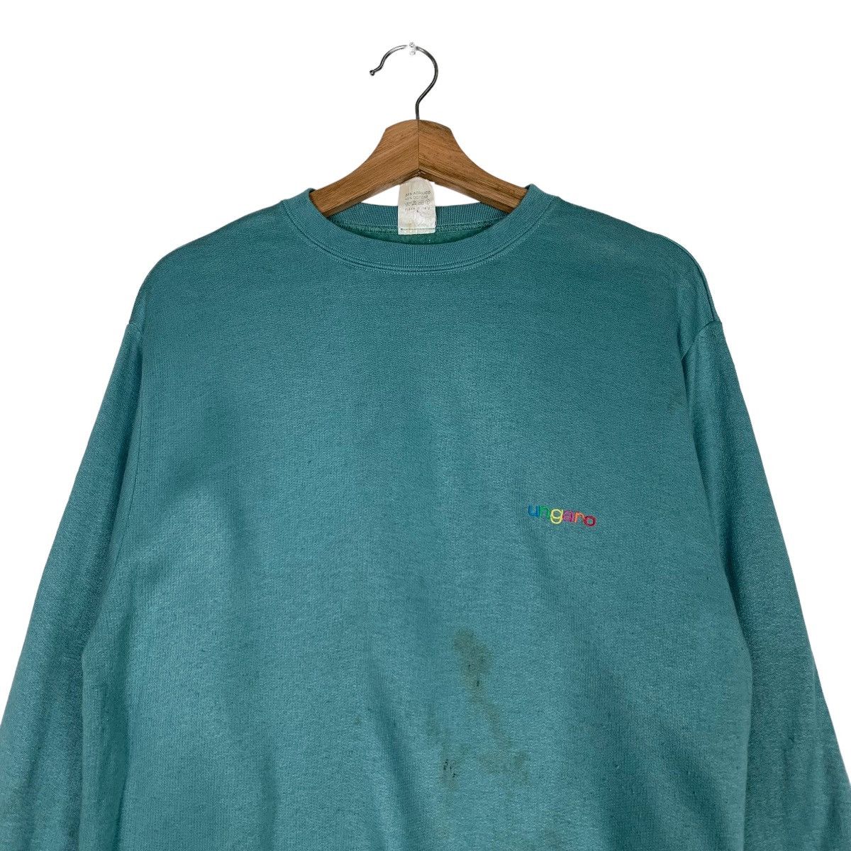 Ungaro Paris UNGARO PARIS Embroidery Small Logo Sweatshirt #0492-C23 Size US S / EU 44-46 / 1 - 2 Thumbnail