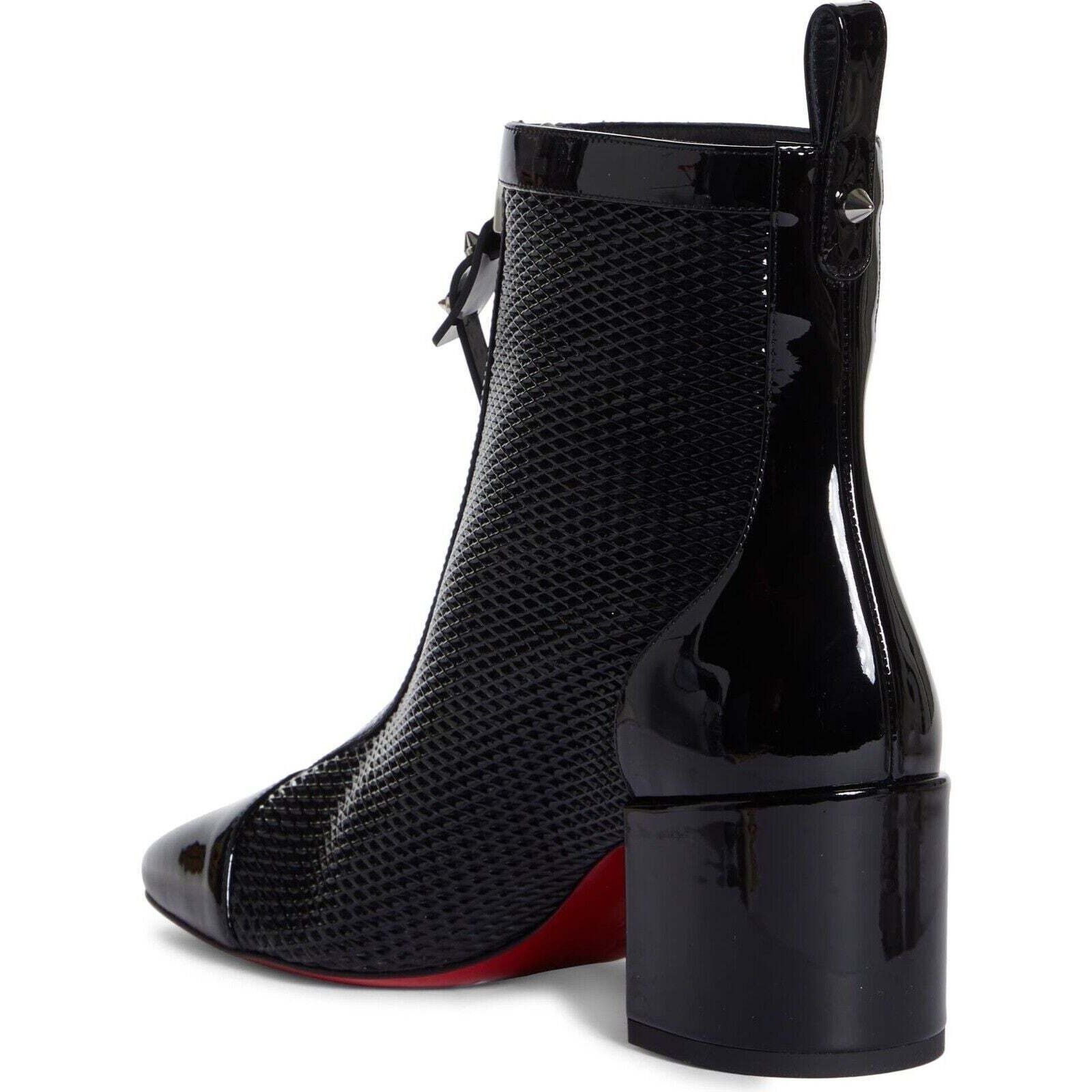 Christian Louboutin Christian Louboutin Kimi 55 Black Patent Leather Block Heel Size US 7.5 / IT 37.5 - 8 Thumbnail