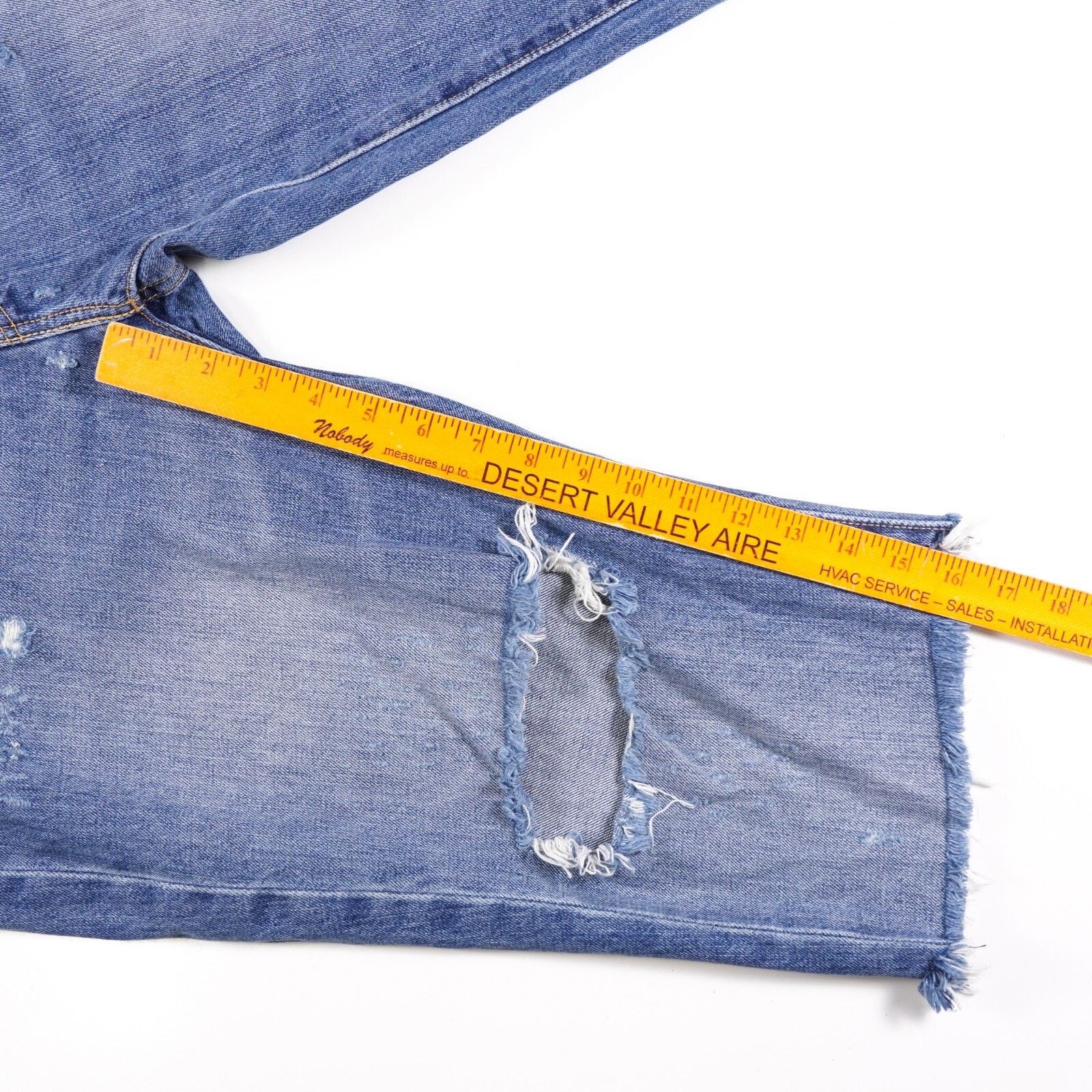 Levi's Levi Strauss 541 Denim Jean Straight Wide Cutoff Short 33x34 Size US 33 - 3 Thumbnail