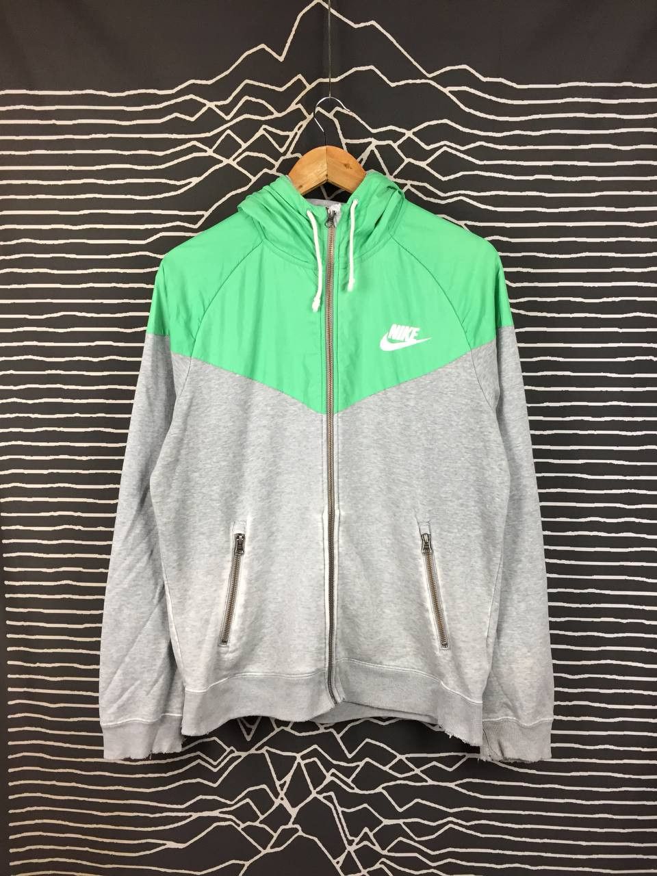 Nike Nike Windrunner Two-Tone Hybrid Full Zip Sportswear Hoodie Size US L / EU 52-54 / 3 - 3 Thumbnail