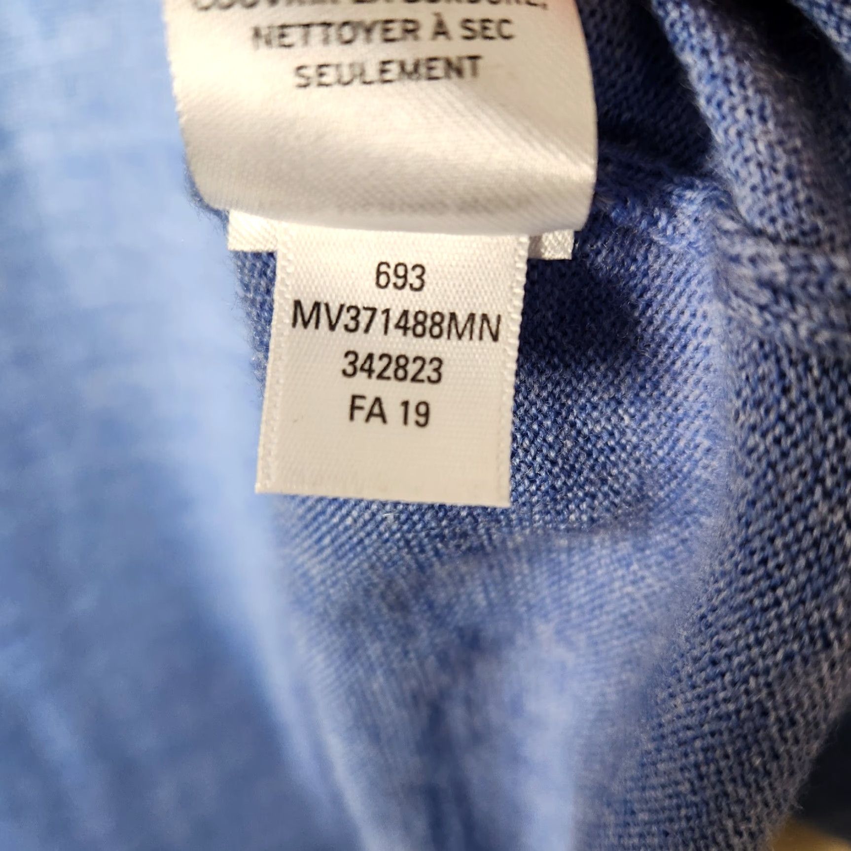 Nordstrom Nordstrom Mens Shop 100% Merino Wool Blue Quarter Zip Sweater-Size 2XL Size US XXL / EU 58 / 5 - 8 Thumbnail