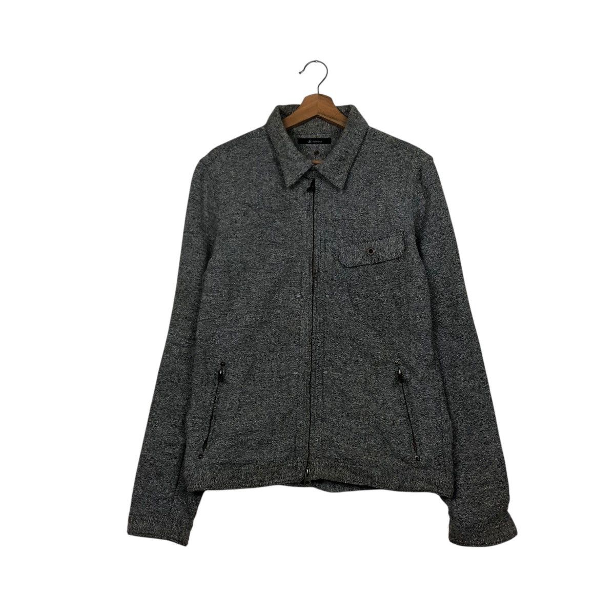 Johnbull 📌Vintage Zipper Biker Jacket Johnbull Herringbone Design Size US L / EU 52-54 / 3 - 2 Thumbnail