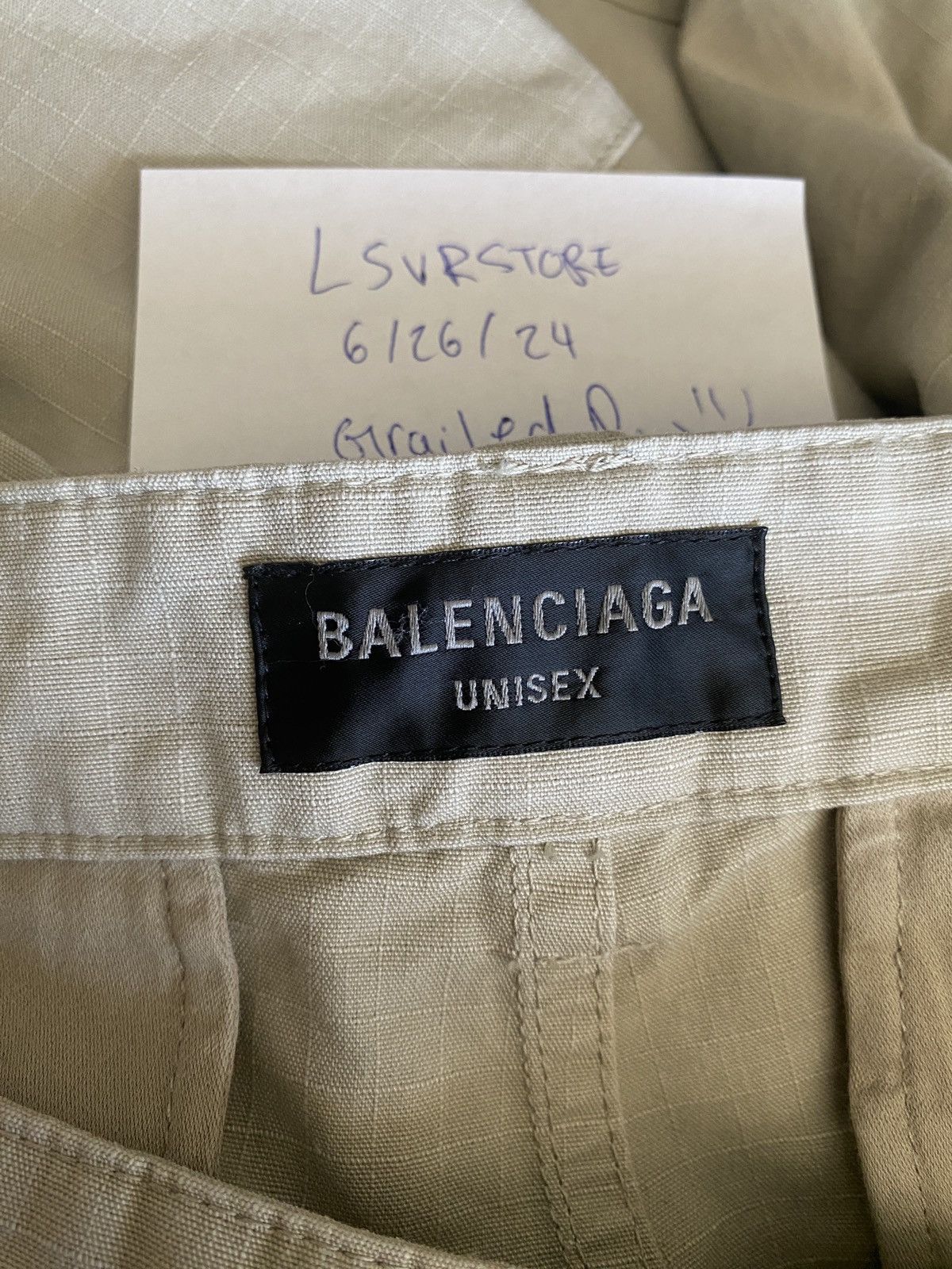 Balenciaga Balenciaga FW23 Flared Cargo Pant Beige Gently Used sz M Size US 32 / EU 48 - 6 Thumbnail