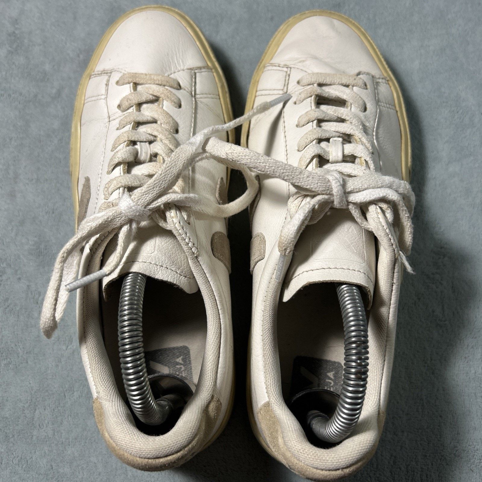 Veja VEJA Esplar T2 LeatherSneakers Ws 9 White Gray Minimalist Size US 9 / IT 39 - 3 Thumbnail