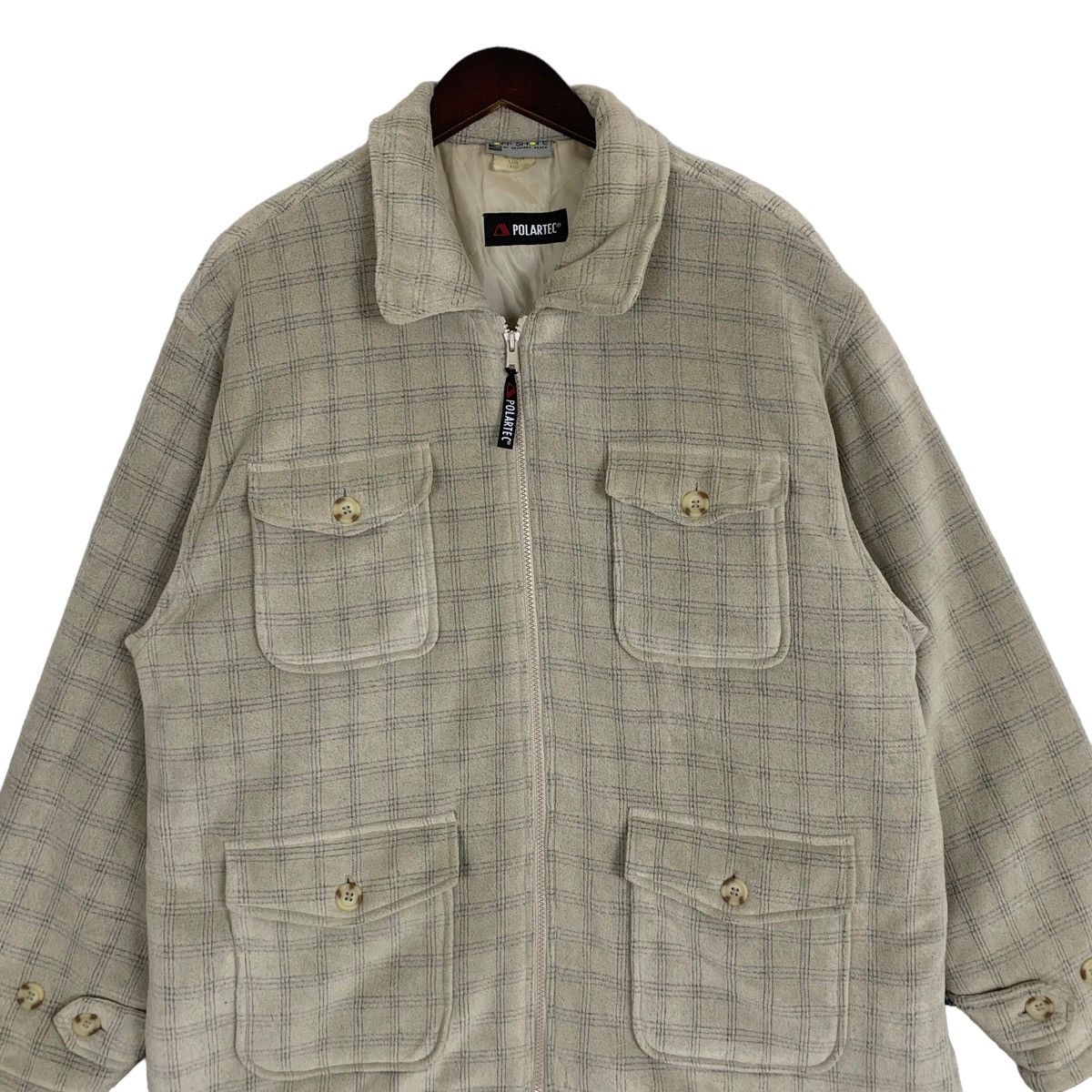 Japanese Brand Vintage Off Shore Polartech Windproof Outdoor Fleece Jacket Size US L / EU 52-54 / 3 - 2 Thumbnail
