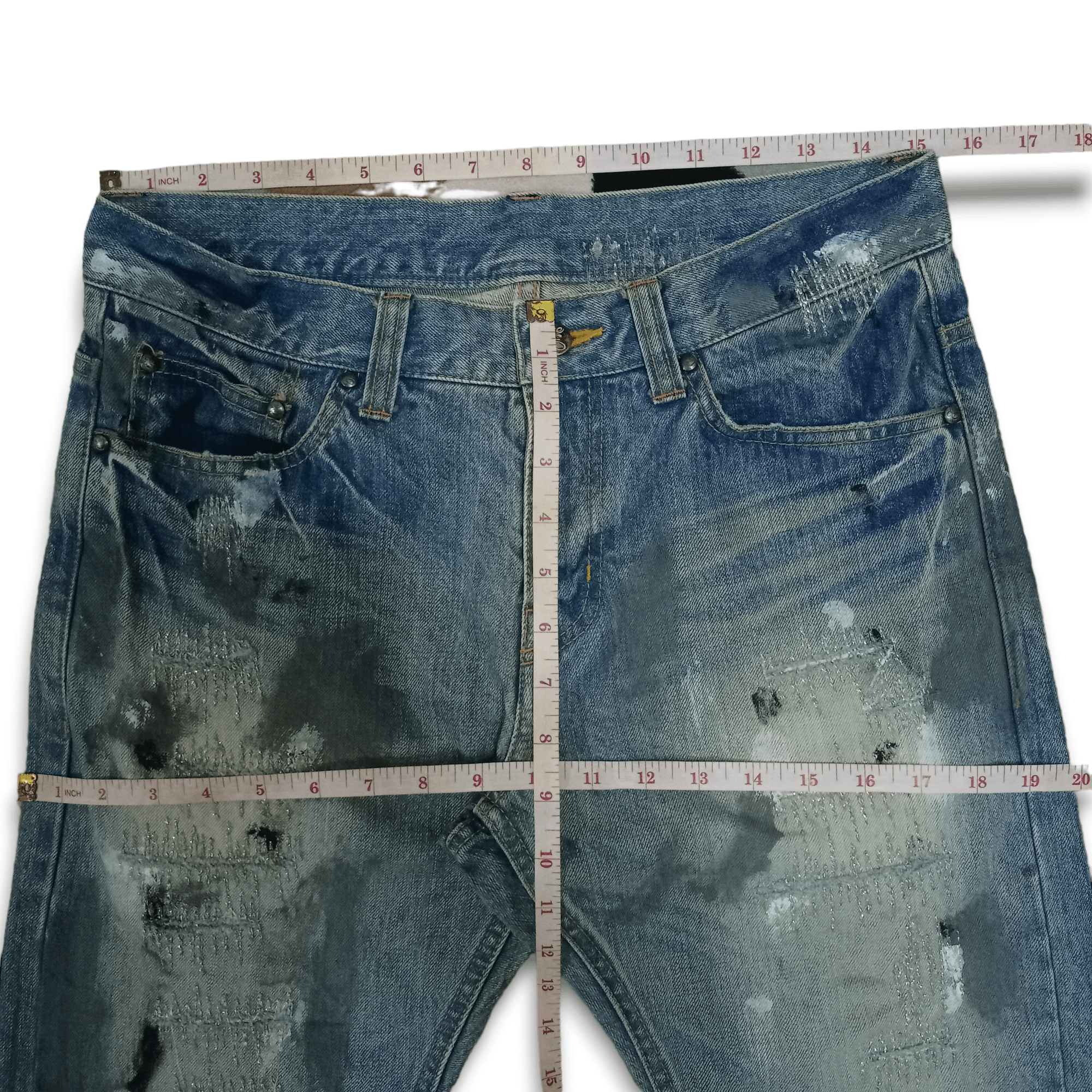Edition Japan × Japanese Brand Vintage Japanese Brand Grunge Style Distressed Loose Jeans Size US 30 / EU 46 - 10 Thumbnail