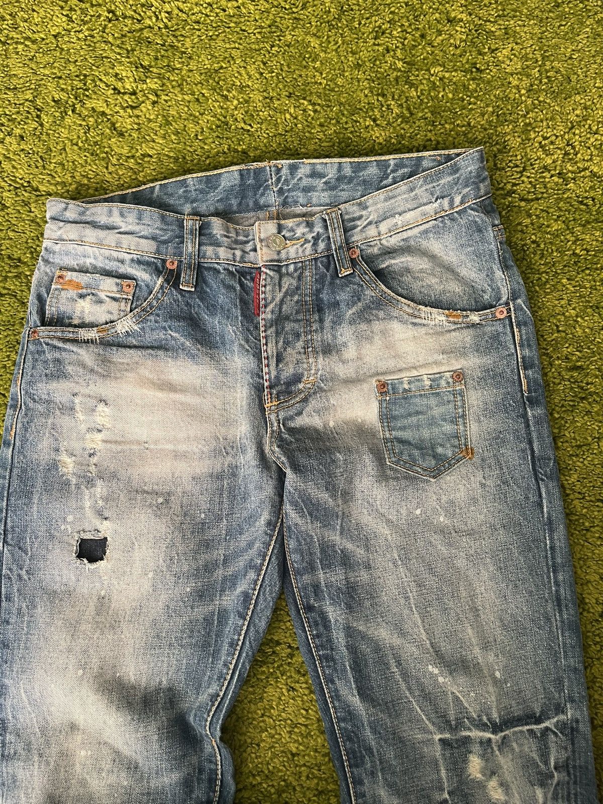 Designer × Dsquared2 Dsquared2 avant garde factry faded denim jeans Size US 32 / EU 48 - 5 Thumbnail
