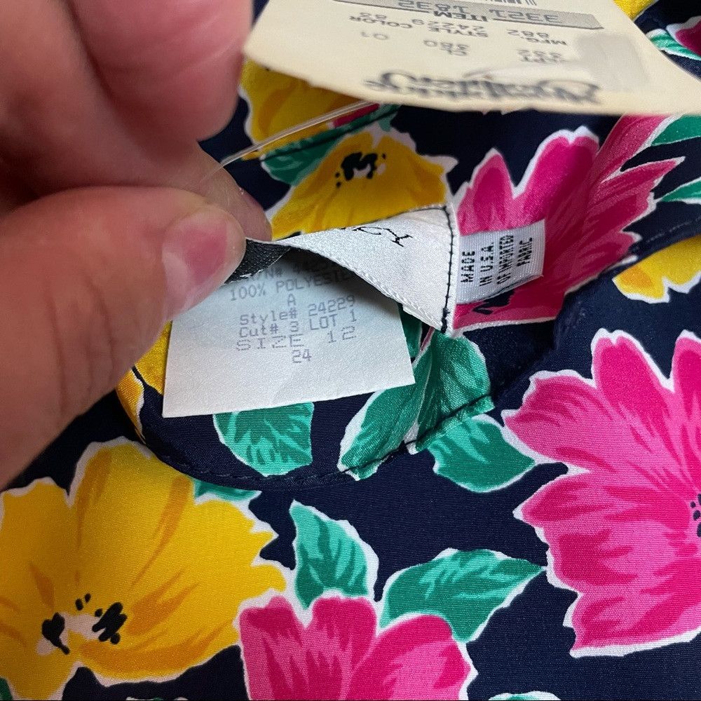 Other NWT New Vintage Prophecy Floral Blouse Shirt Size 12 Size XL / US 12-14 / IT 48-50 - 7 Thumbnail