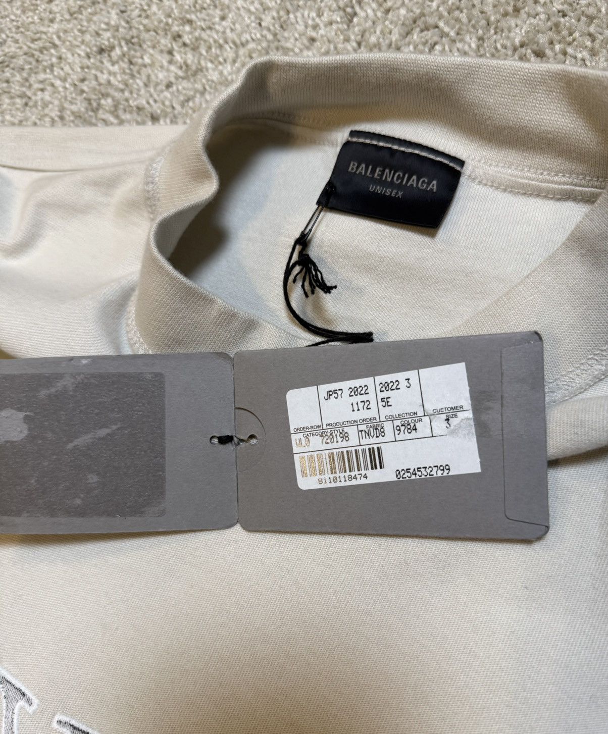 Balenciaga Balenciaga XXXL Inside Out Logo T-Shirt Size US XXL / EU 58 / 5 - 6 Thumbnail