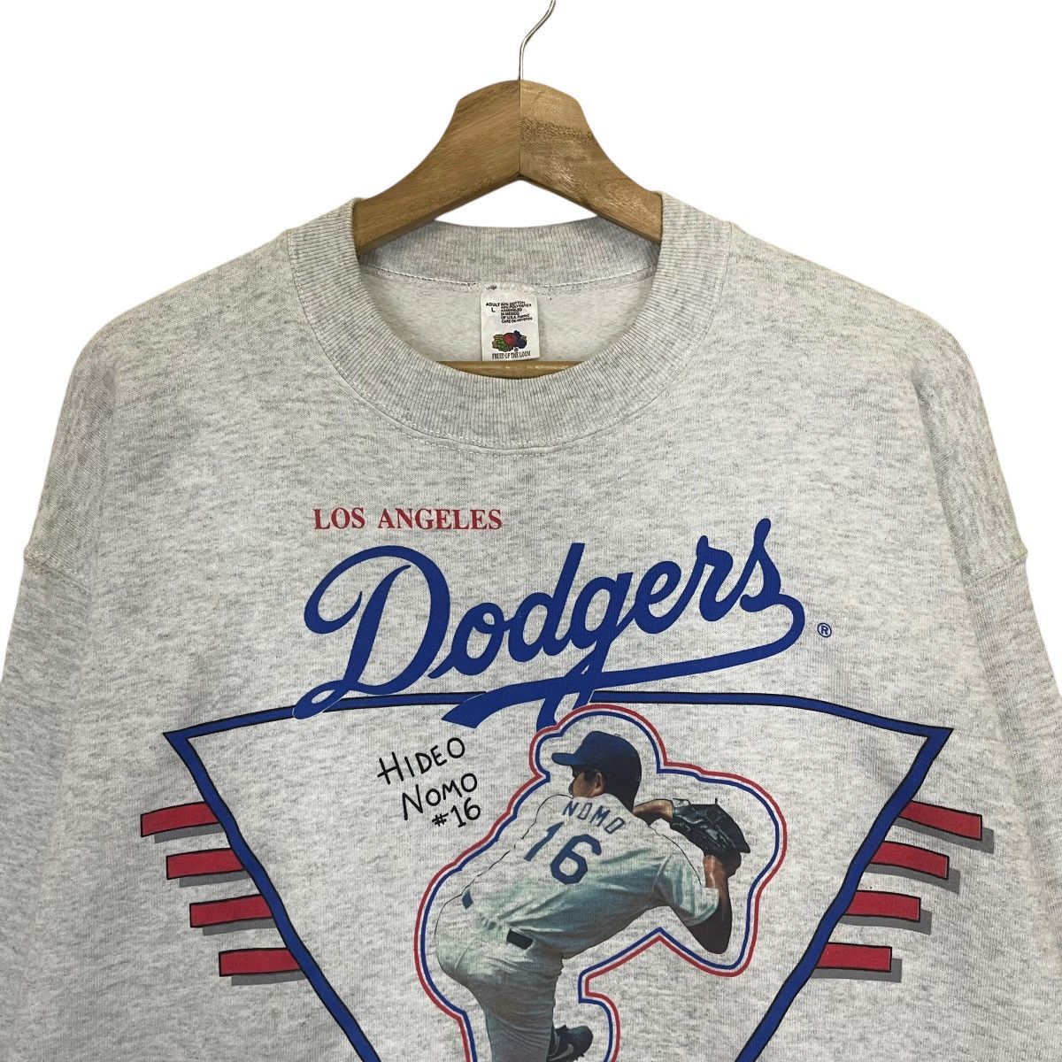 MLB Vintage 90’s MLB Dodgers Hideo Nomo Crewneck Sweatshirt Size US M / EU 48-50 / 2 - 4 Thumbnail