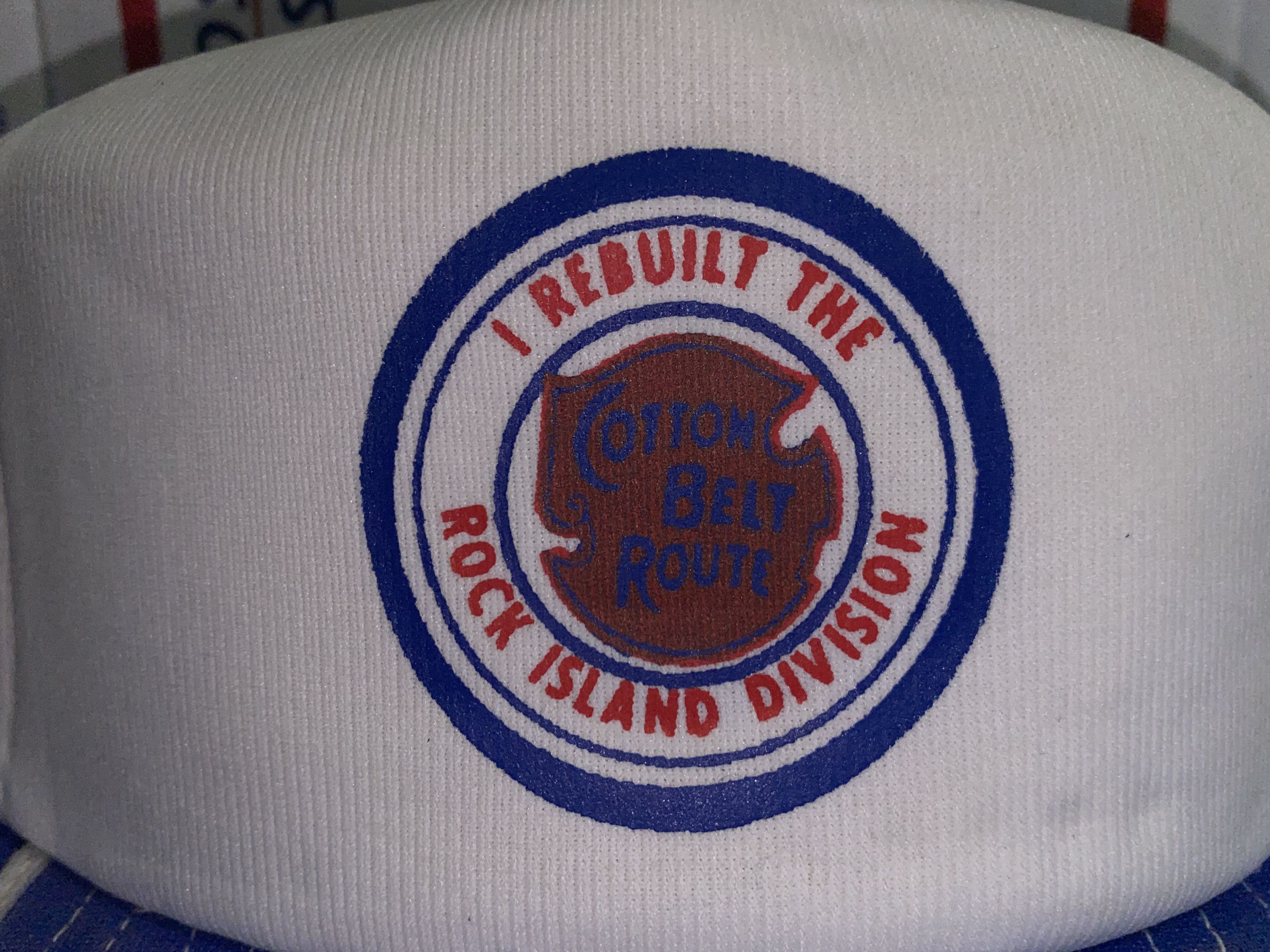 Vintage vtg trucker hat Cotton Belt Route Cap Rock Island Railroad ! Size ONE SIZE - 2 Thumbnail