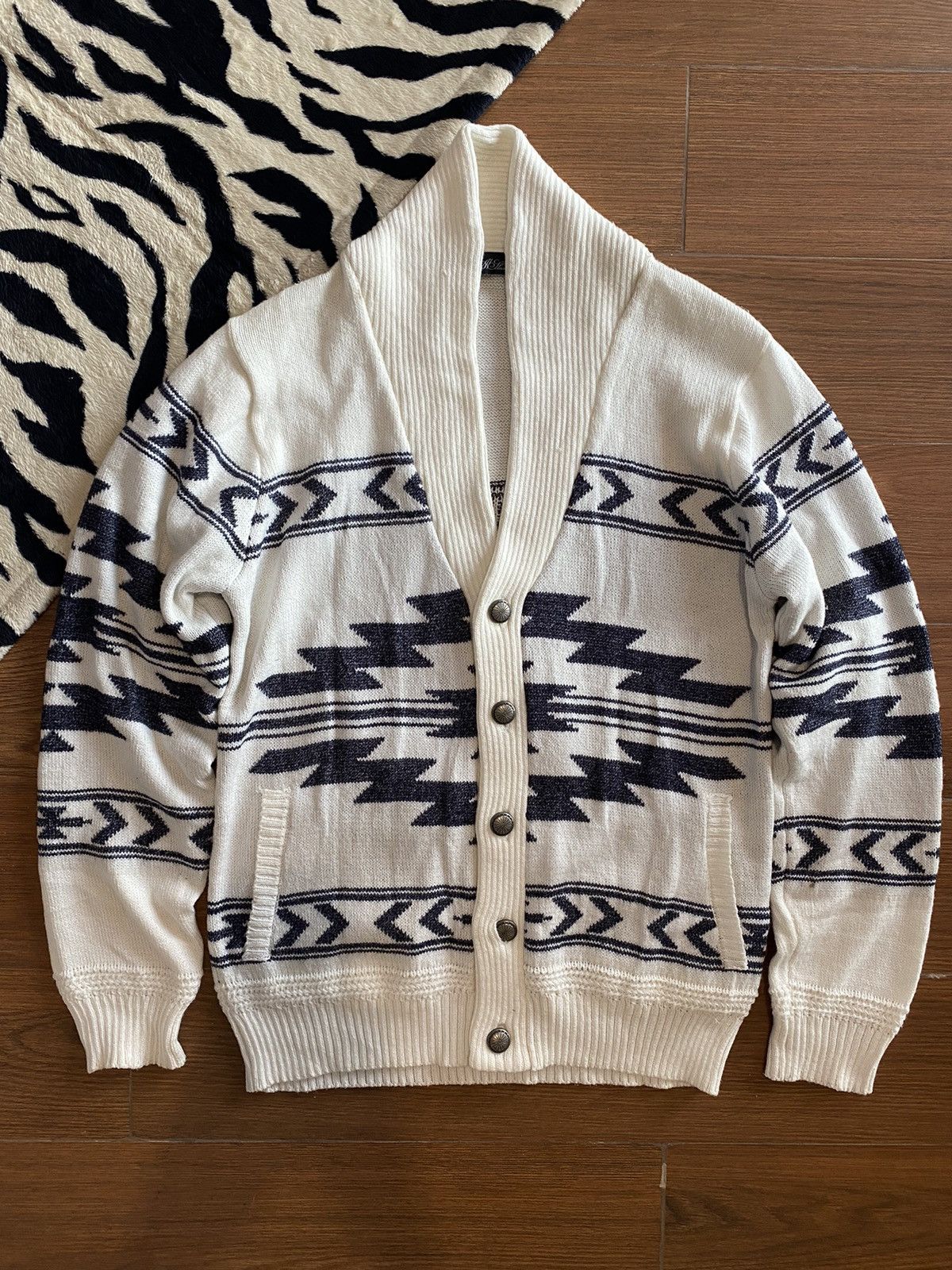 Japanese Brand × Wacko Maria JAPANESE BRAND 90’s CHIMYO FLEECE KNIT CARDIGAN Size US L / EU 52-54 / 3 - 1 Thumbnail