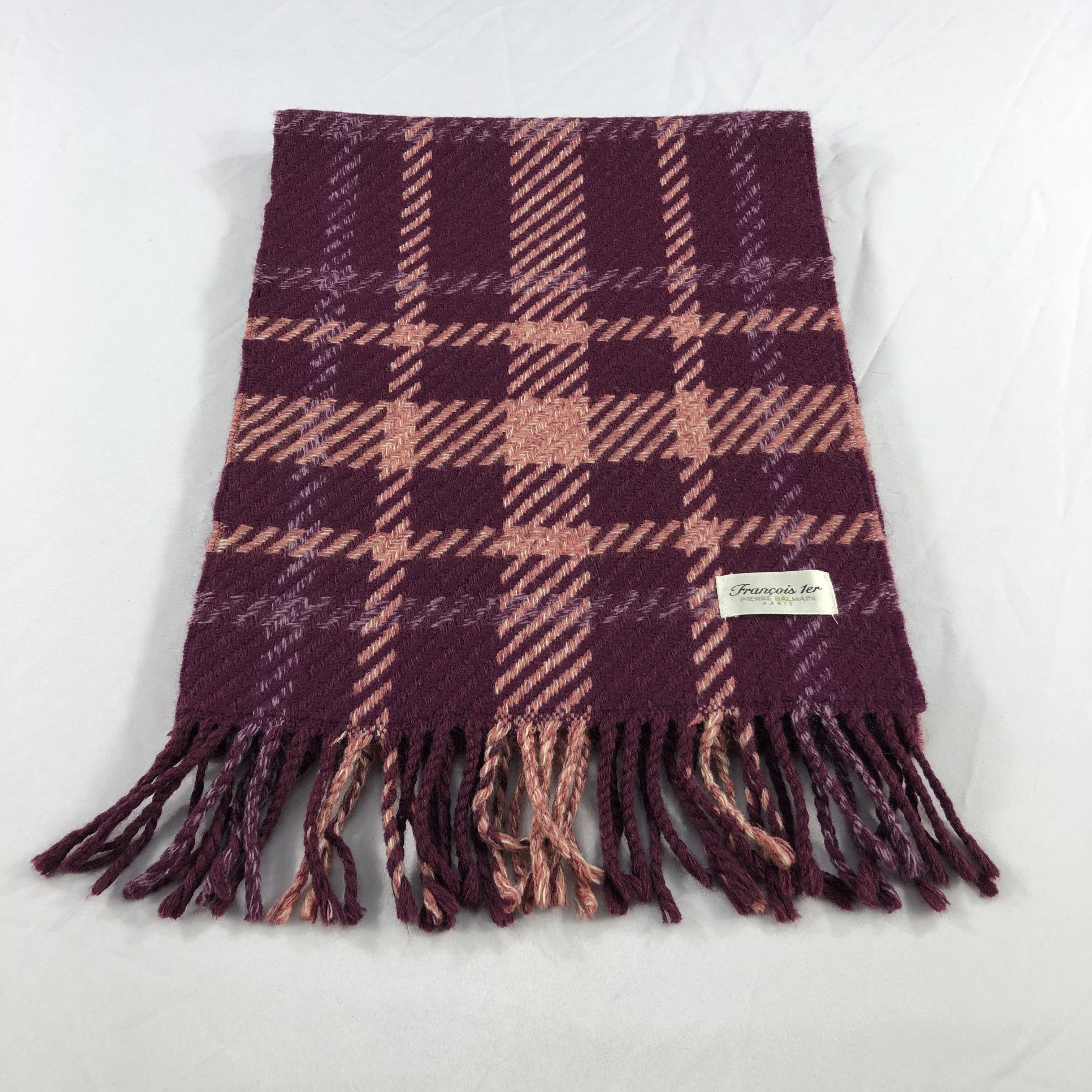 Pierre Balmain Francois 1er by Pierre Balmain Scarf Muffler Wool V917 Size ONE SIZE - 2 Thumbnail