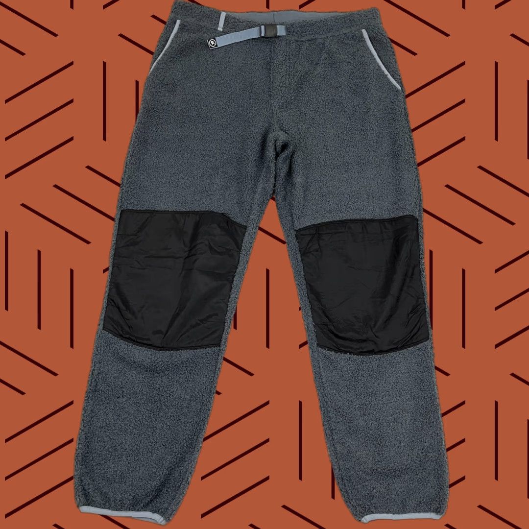 Vintage Backcountry Belted Fleece Jogger Pants Men L 30" Gray Blue Outdoor Hiking Belted, 5-Pocket Design, Regular Fit Size US 33 - 1 Thumbnail
