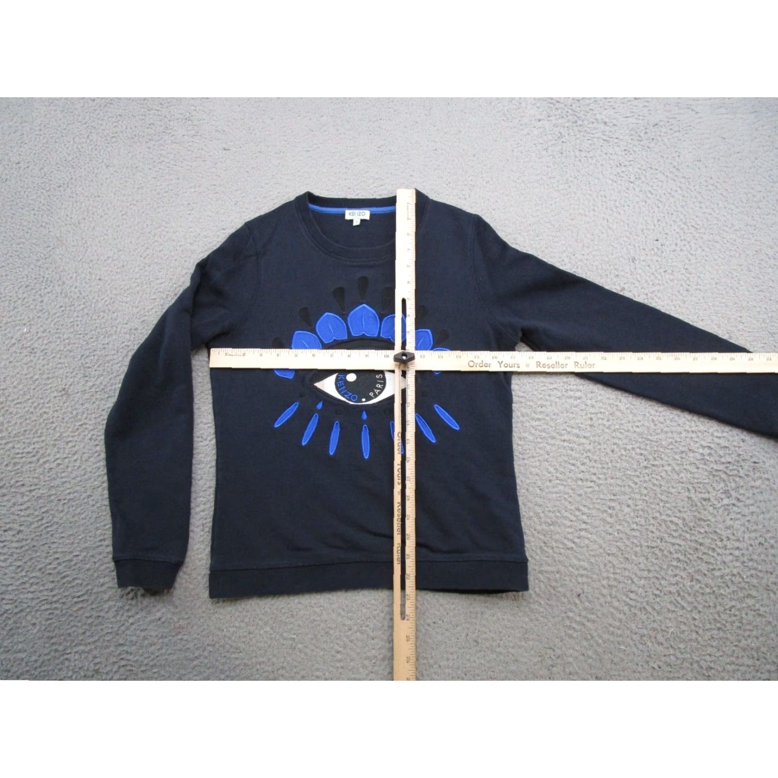 Kenzo Kenzo Paris Evil Eye Sweatshirt Pullover Crew Neck Navy Blue Mens Size S Size US S / EU 44-46 / 1 - 5 Thumbnail