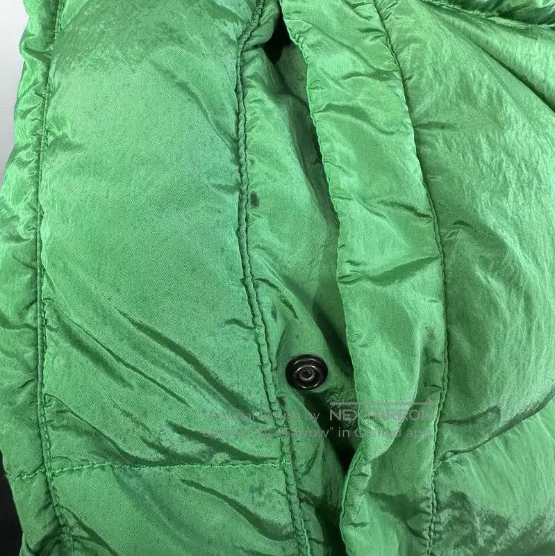 Stone Island Stone Island Green Cotton Blend Puffer Jacket . Size US XXL / EU 58 / 5 - 8 Thumbnail