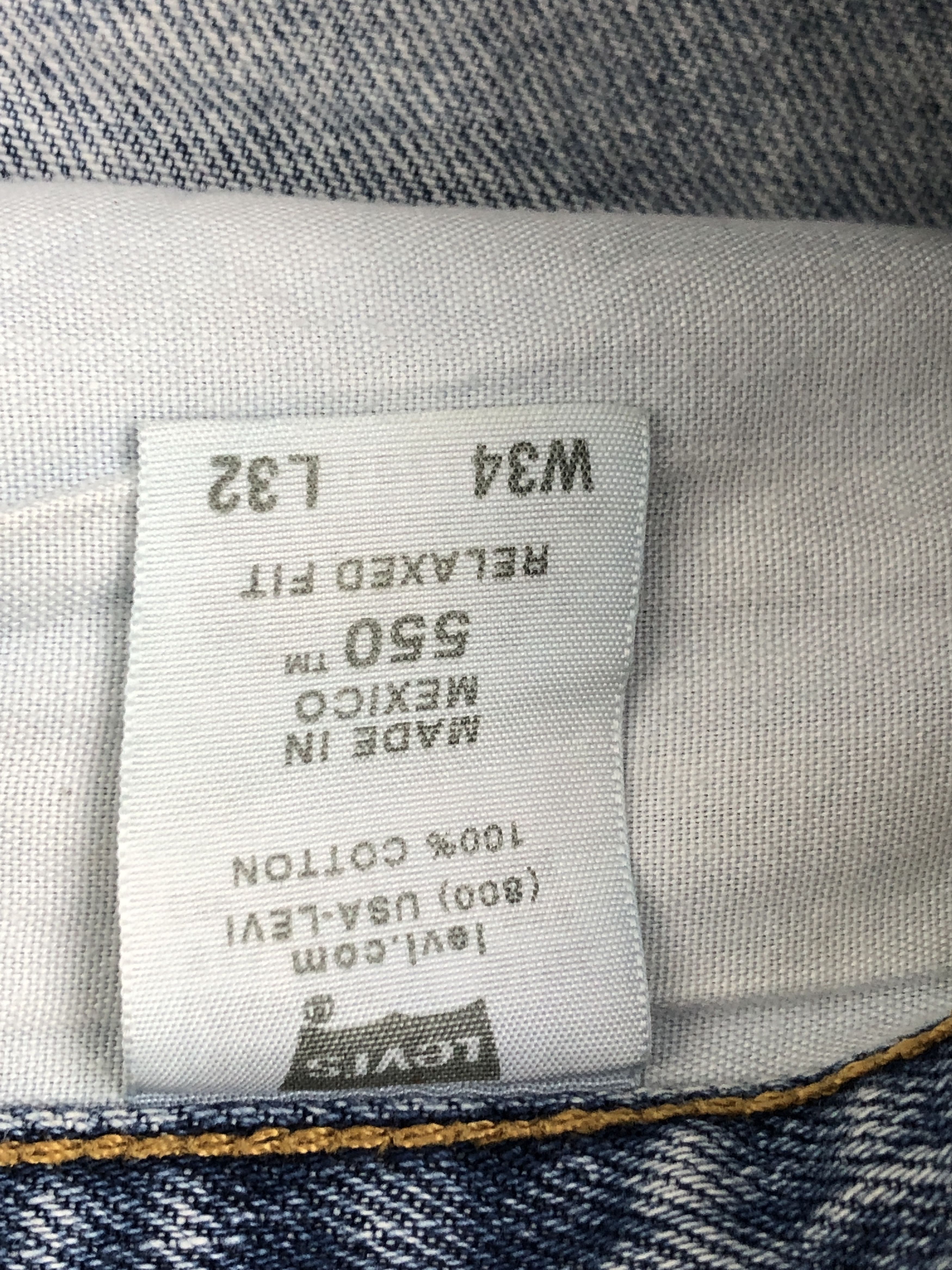 Levi's × Vintage Rusty Vintage Levis 550 Faded Blue Jeans Size US 34 / EU 50 - 7 Thumbnail