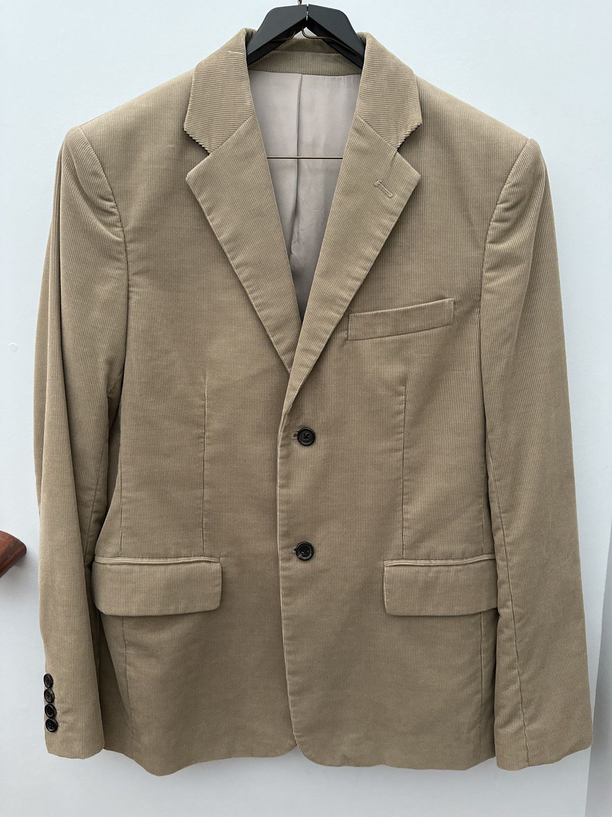Theory Theory Corduroy Two-Button Blazer Beige Size 38 Size 38R - 1 Thumbnail