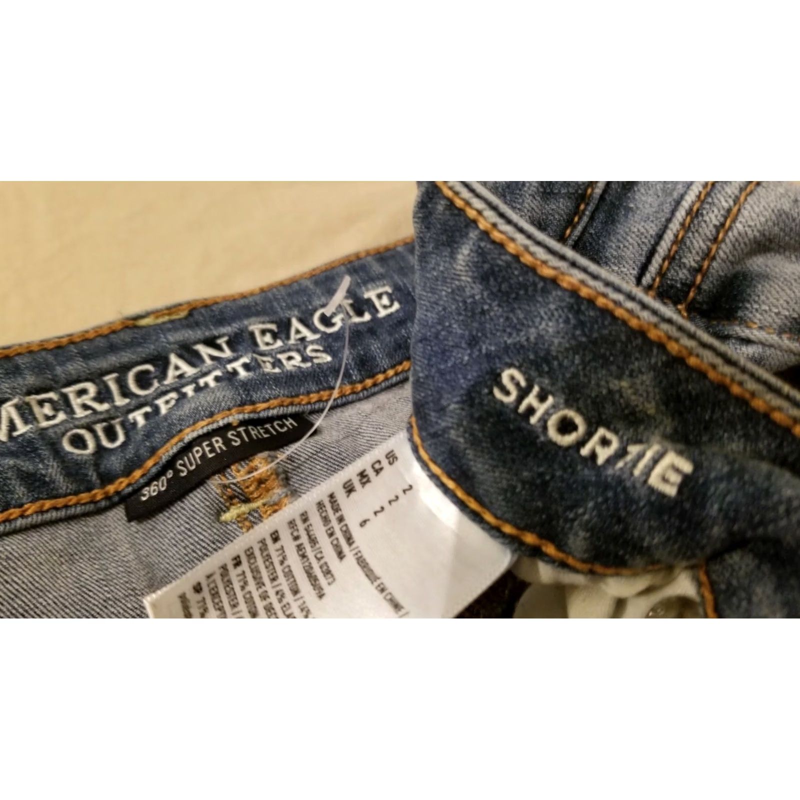 American Eagle Outfitters VINTAGE? American Eagle Outfitters Denim Shorts 2 Jeans Womens Blue 28 in Waist Regular Fit 2 Jean Shorts Womens Jeans 90s Size 26" / US 2 / IT 38 - 2 Thumbnail