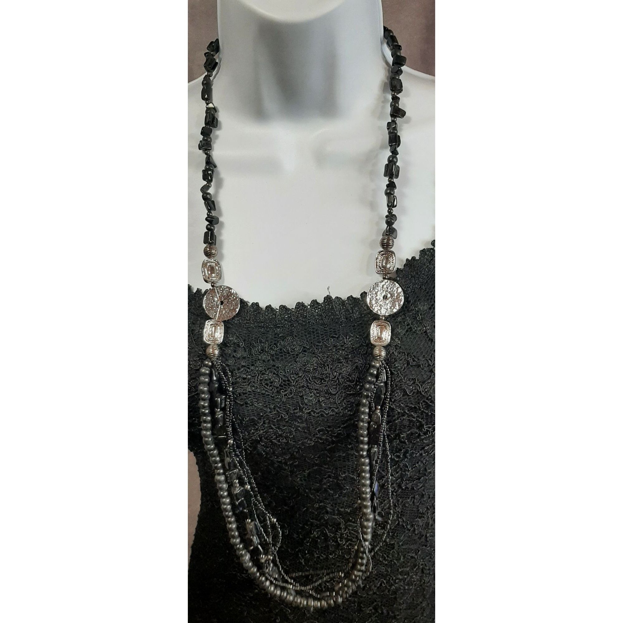 Other Abstract Gothic Chunky Beaded Necklace Size ONE SIZE - 1 Thumbnail