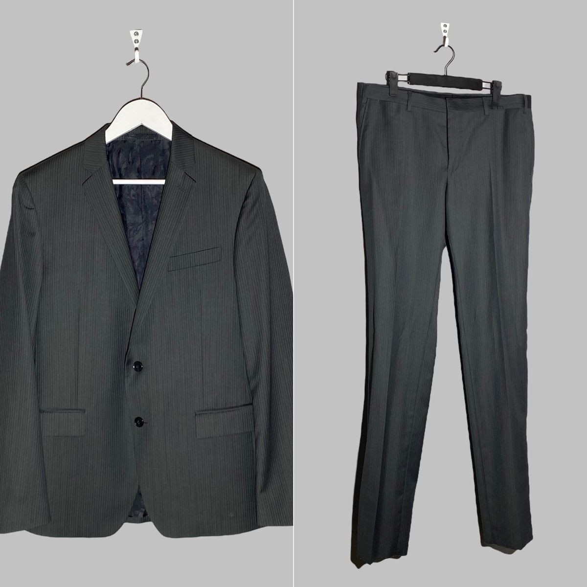 Versace Versace Collection Pinstripe Wool Blend Men’s Premium Suit Size 50R - 1 Thumbnail