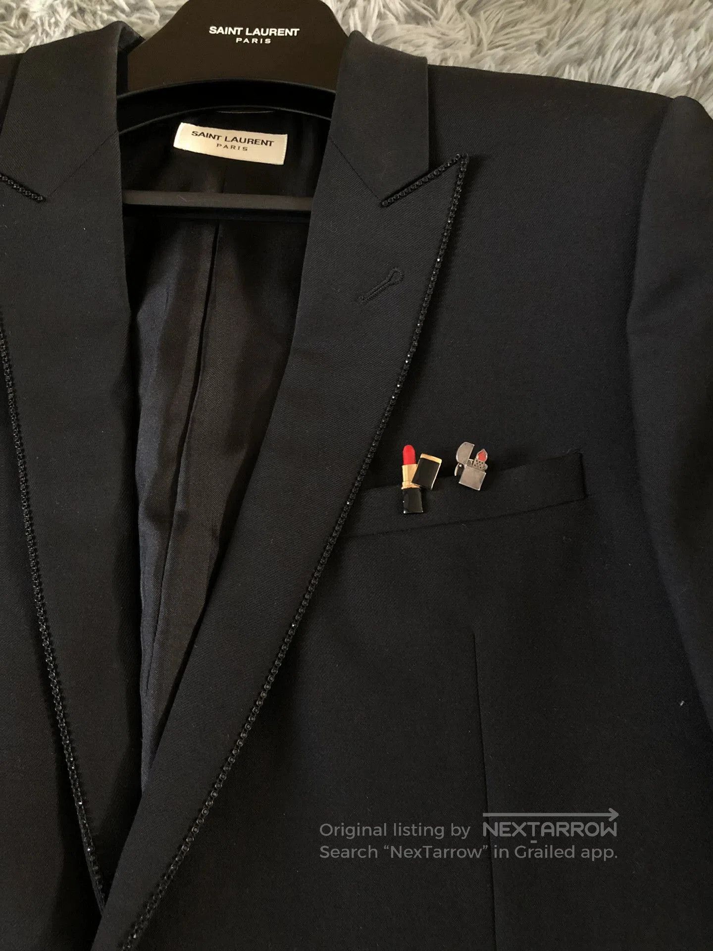 Saint Laurent Paris Saint Laurent SLP Brooch. Size ONE SIZE - 1 Thumbnail