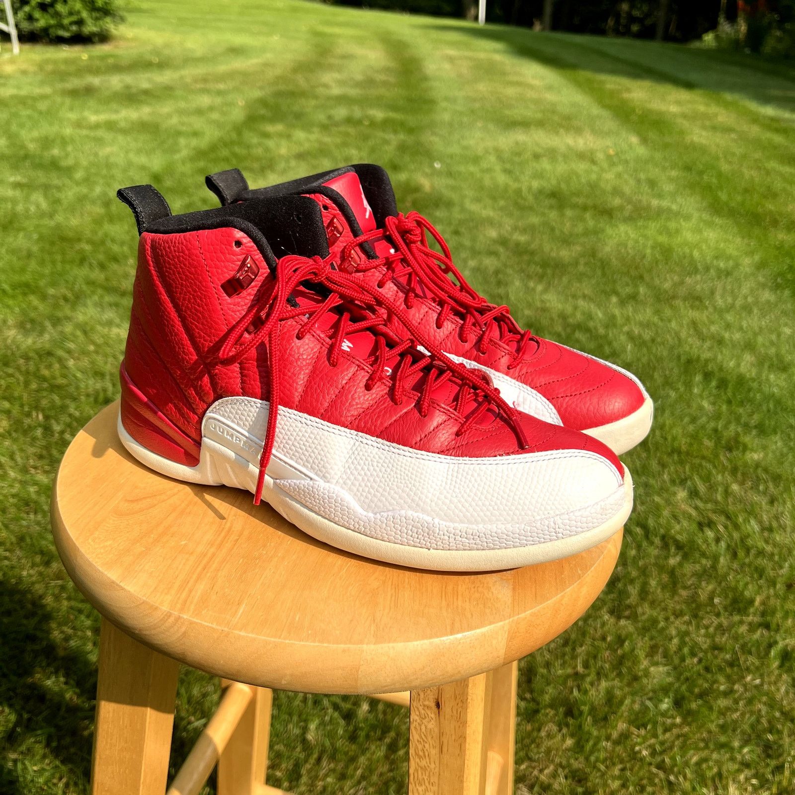 Jordan Brand × Nike Nike Air Jordan 12 Retro Gym Red Men's Shoes - Size 9 Size US 9 / EU 42 - 1 Thumbnail
