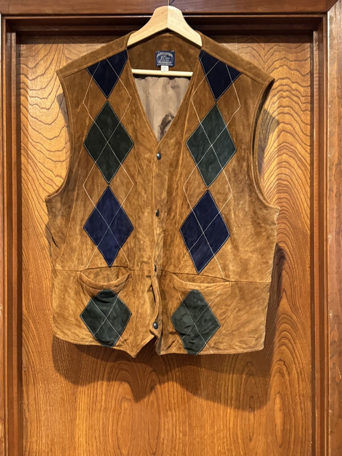 Jcrew leather suede vest