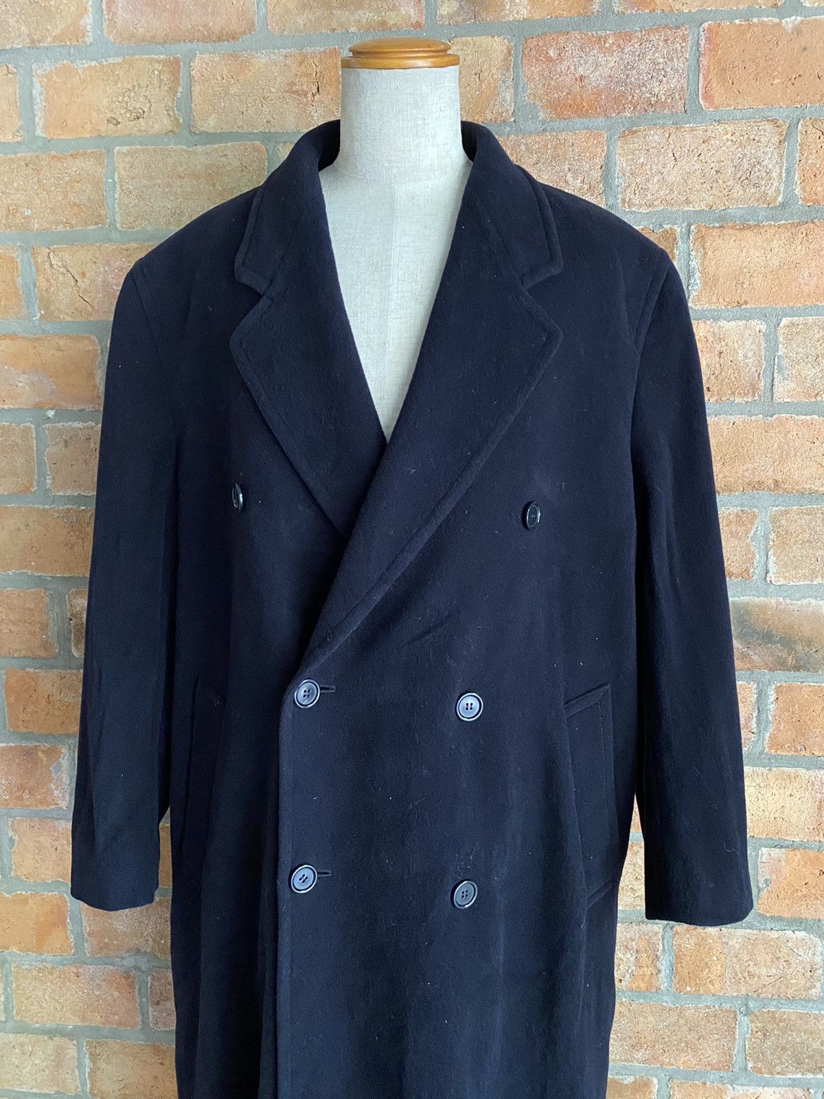 Yves Saint Laurent YVES SAINT LAURENT pour homme Navy Double-Breasted Coat Size US XXL / EU 58 / 5 - 2 Thumbnail