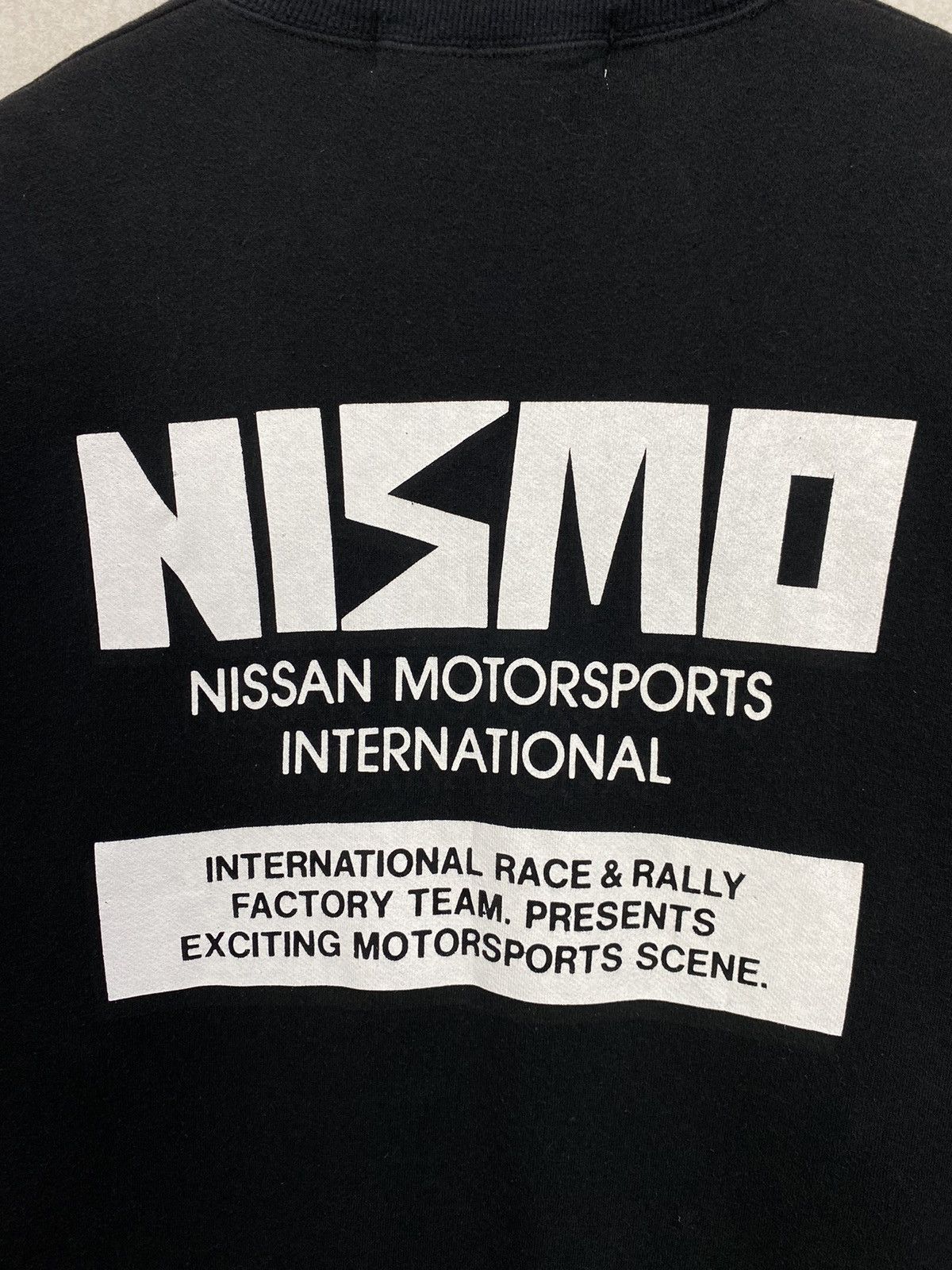 Nissan Vintage Japan Racing Team Nismo Sweatshirt Black Size Large Size US L / EU 52-54 / 3 - 9 Thumbnail
