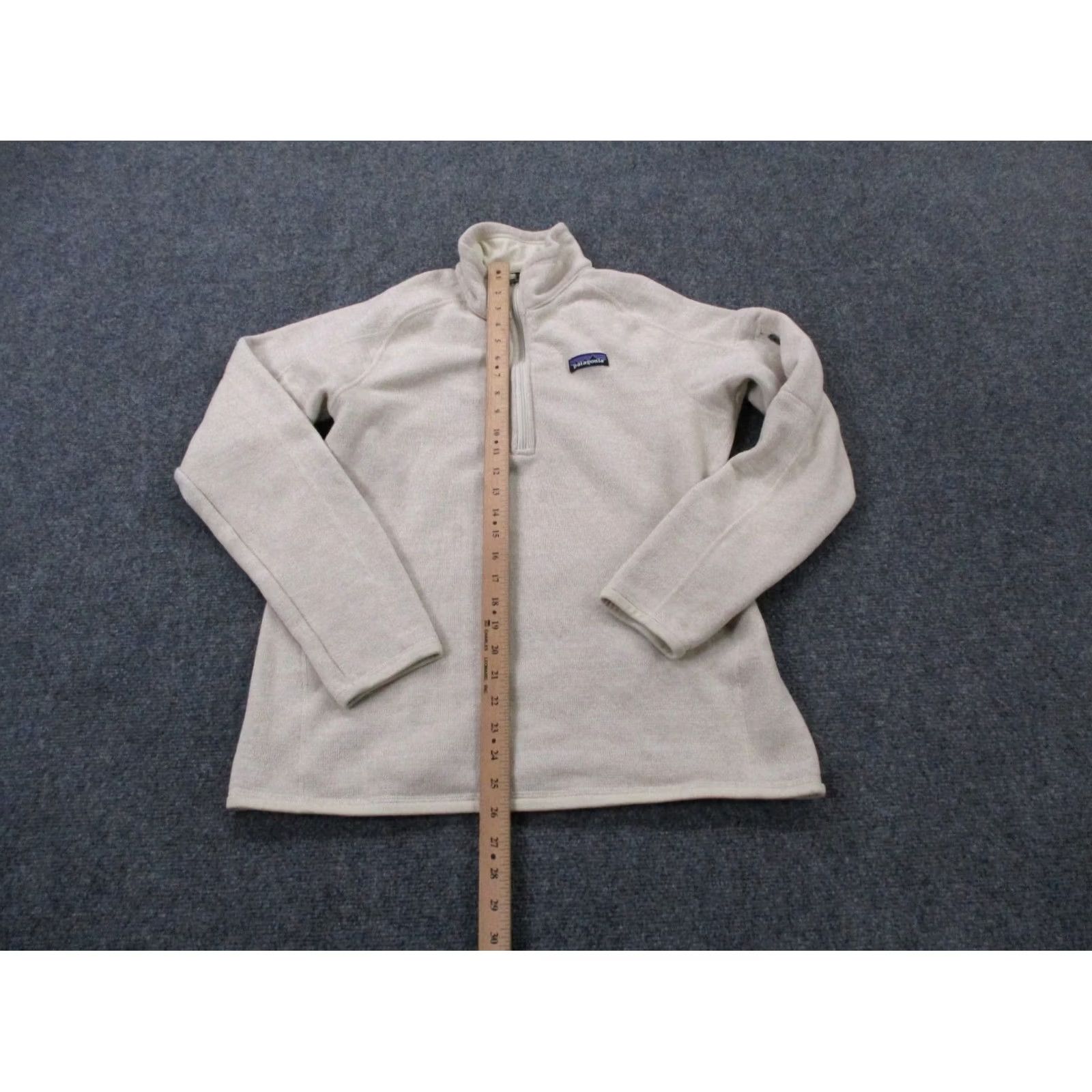 Patagonia Patagonia Jacket Women L Beige Fleece 1/4 Zip Windbreaker Pockets Outdoor 2020s Womens Size L / US 10 / IT 46 - 3 Thumbnail
