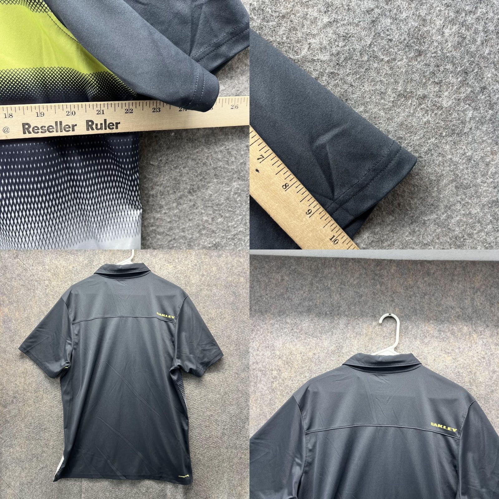 Oakley VINTAGE Oakley Polo Shirt Men Large Adult Gray Athletic Regular Polyester Knit Golf Shirt Size US L / EU 52-54 / 3 - 8 Thumbnail