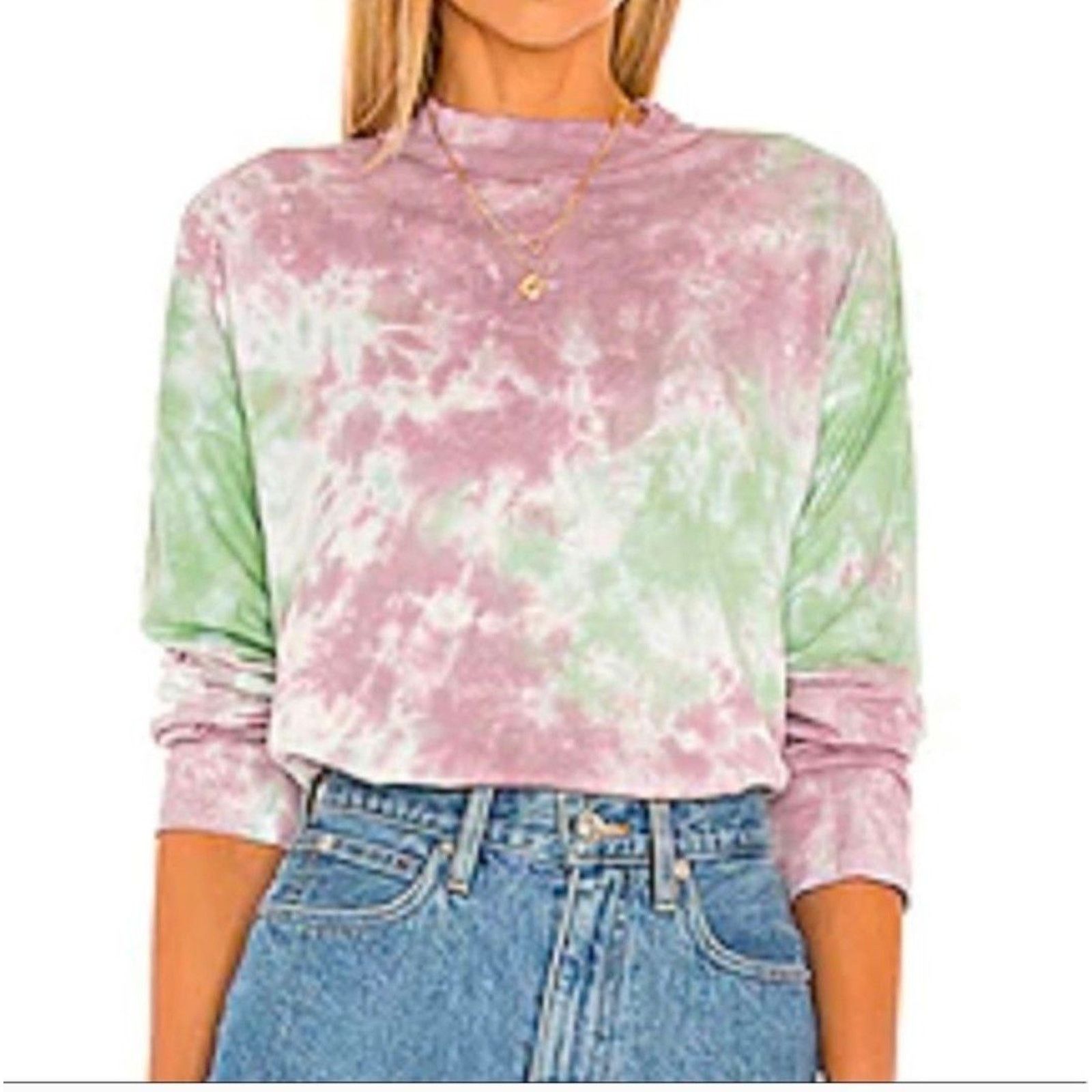 Free People We The Free Cotton Tie Dyed - Sz S Size S / US 4 / IT 40 - 1 Thumbnail