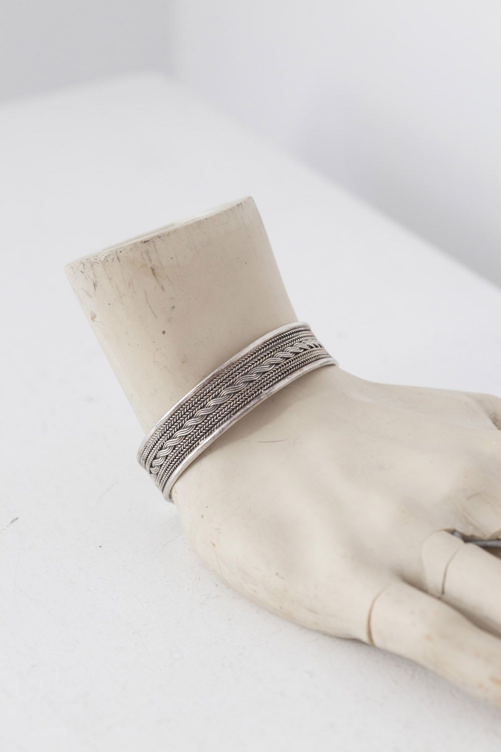 Vintage Vintage sterling silver cuff bangle bracelet Size ONE SIZE - 2 Thumbnail