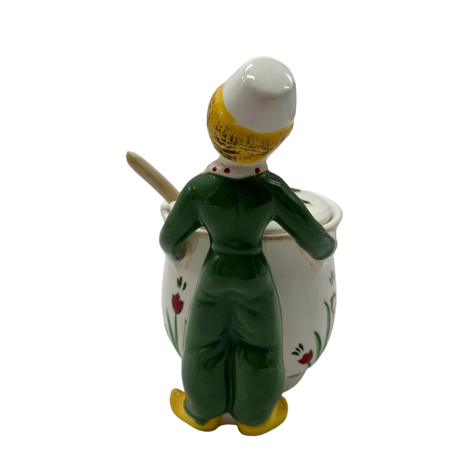 Yohan Serfaty Vintage Yona Shafford Tulip Tyme Dutch Boy Covered Jam Jar Size ONE SIZE - 5 Thumbnail