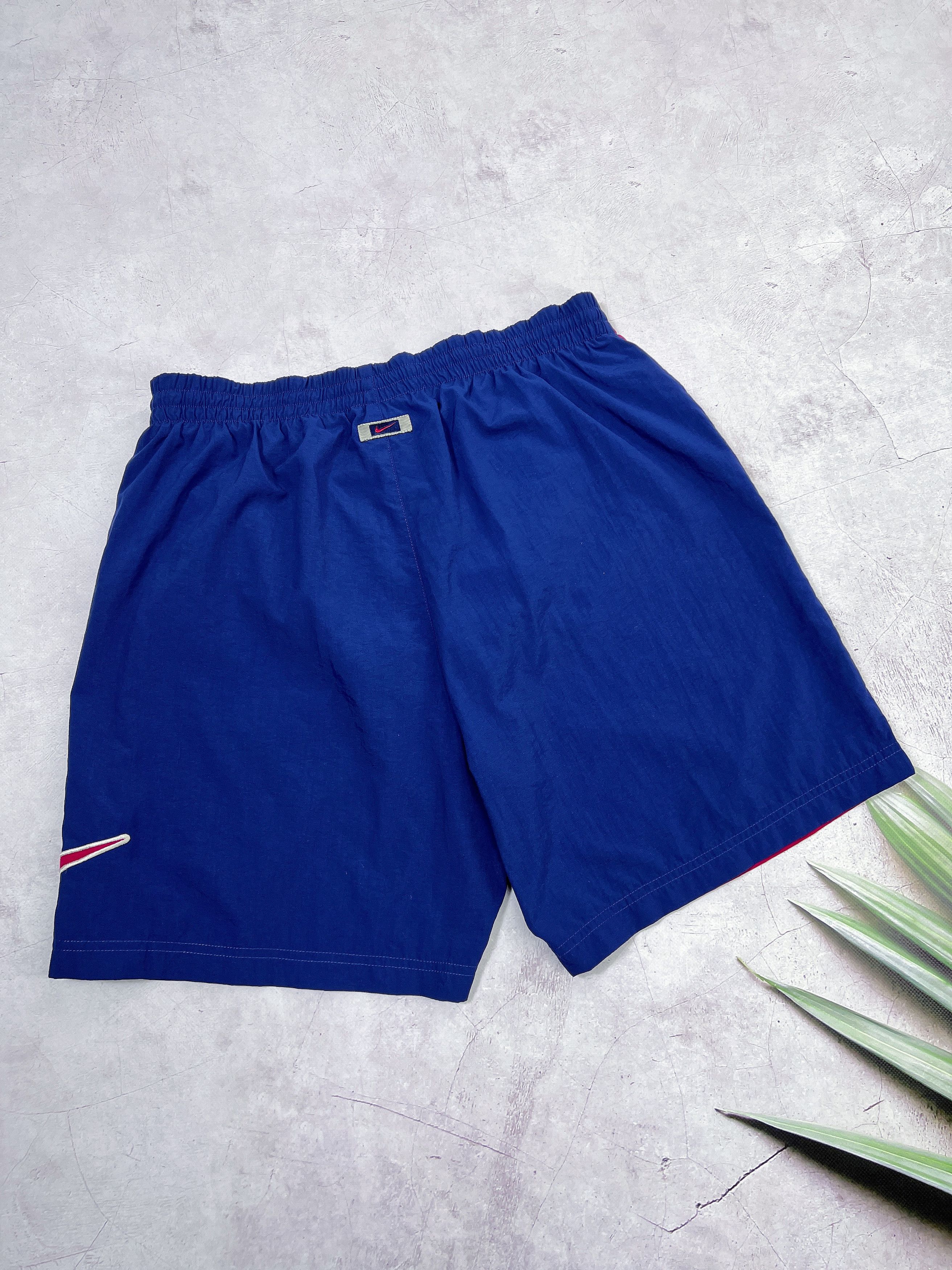 Nike × Vintage Vintage Nike Swim Trunks Shorts Big Swoosh Logo Size US 36 / EU 52 - 10 Thumbnail