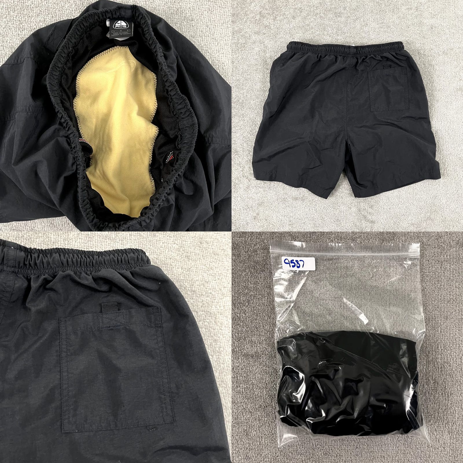 Nike VINTAGE Nike Men's Athletic Shorts 7 Inch Inseam Black Sportswear Retro Cycling Activewear Size US 33 - 8 Thumbnail