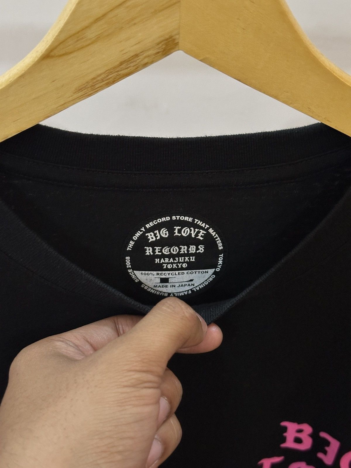 Japanese Brand Big Love Record Tokyo tee 25 "Black" - L Size US L / EU 52-54 / 3 - 3 Thumbnail
