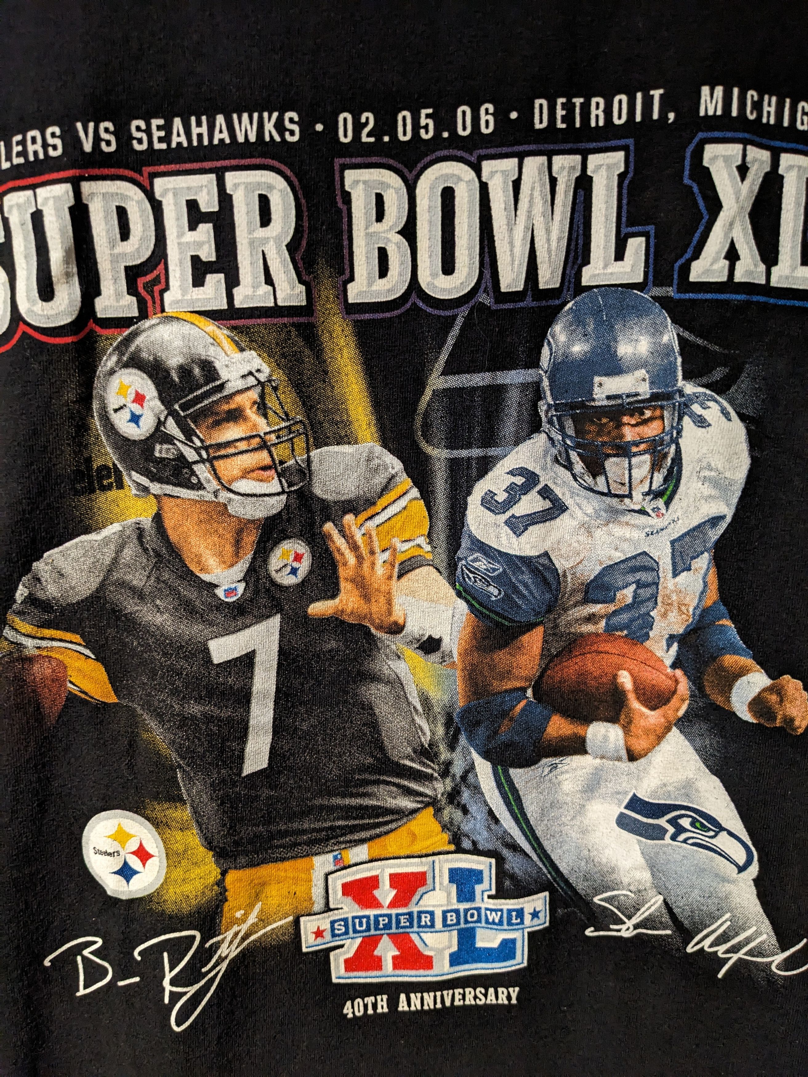 NFL × Vintage Vintage 2006 Pittsburgh Steelers Seahawks SuperBowl T-Shirt Size US XL / EU 56 / 4 - 2 Thumbnail