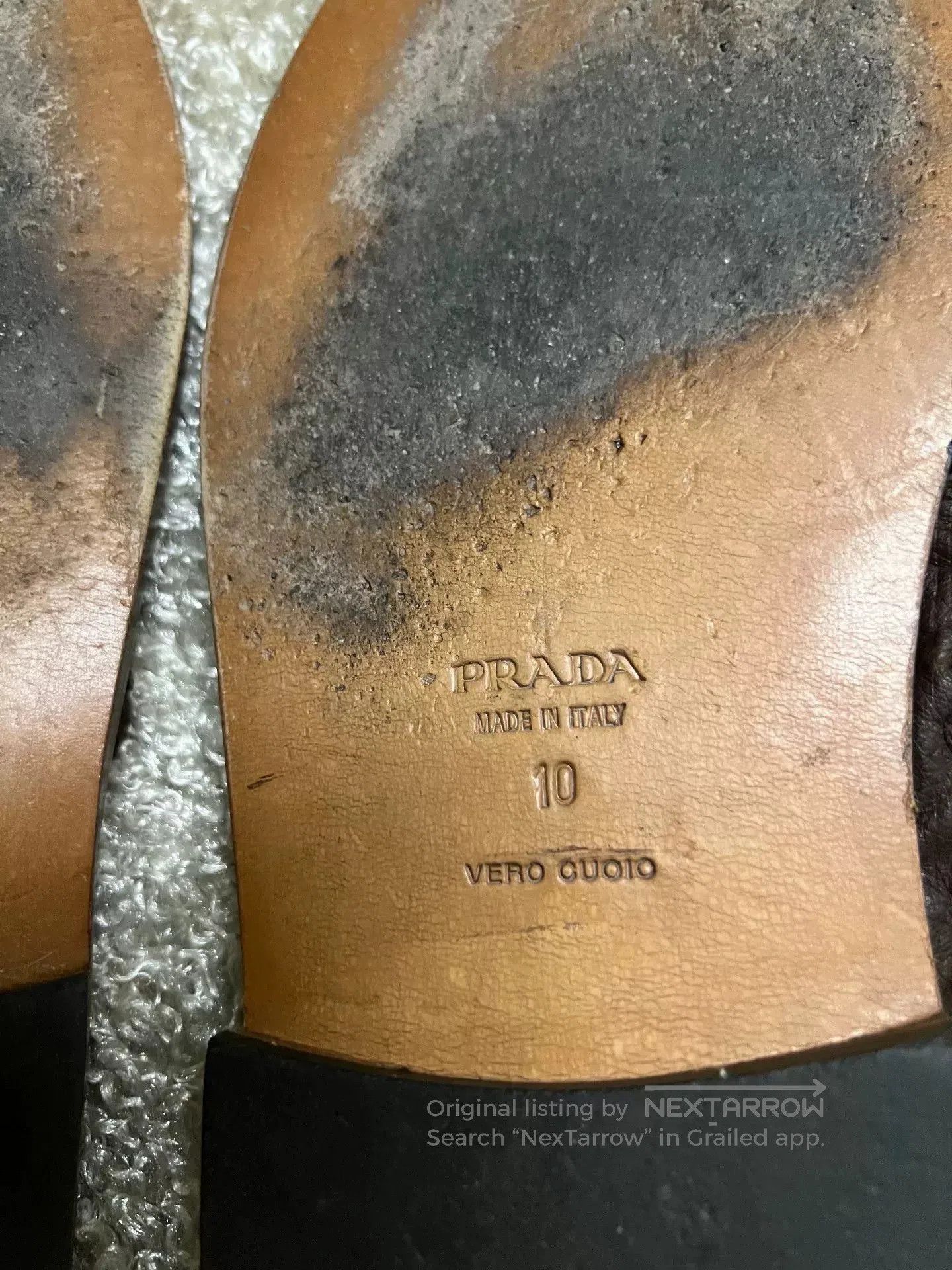 Prada Prada Men's Leather Sandal Slipper. Size US 10 / EU 43 - 8 Thumbnail