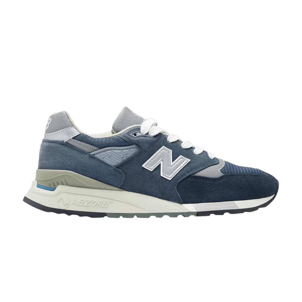 image of New Balance 998 Made In Usa Navy Grey 2023 Shoes in Blue, Men's (Size 11)
