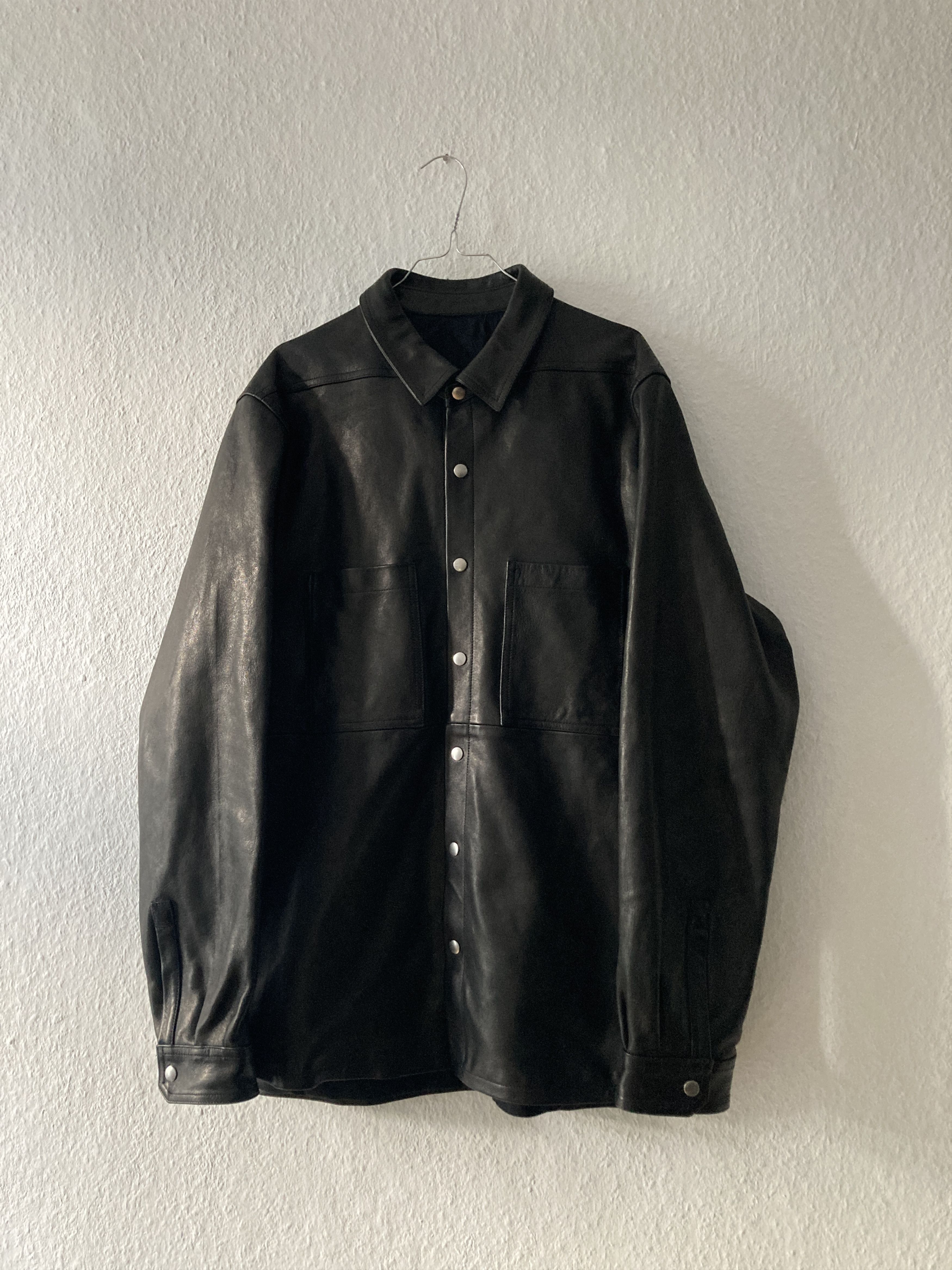 Rick Owens FW 15 SPHINX Cashmere Mollino Lamb Leather Jacket Rick